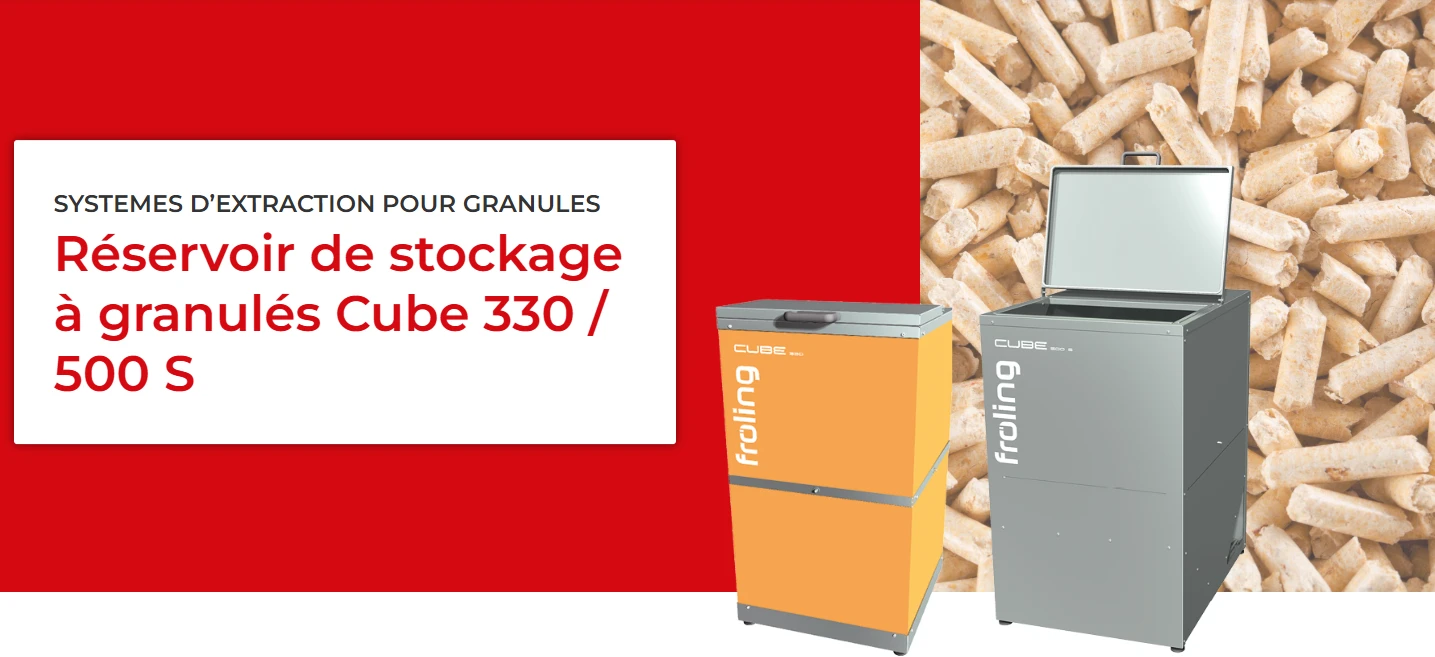 Chaudières et Systèmes d’Extraction Pellets Froling de 7 a 1500 kw pose inclus