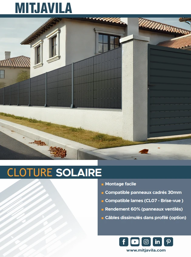 installation de Cloture Solaire Mitjavila