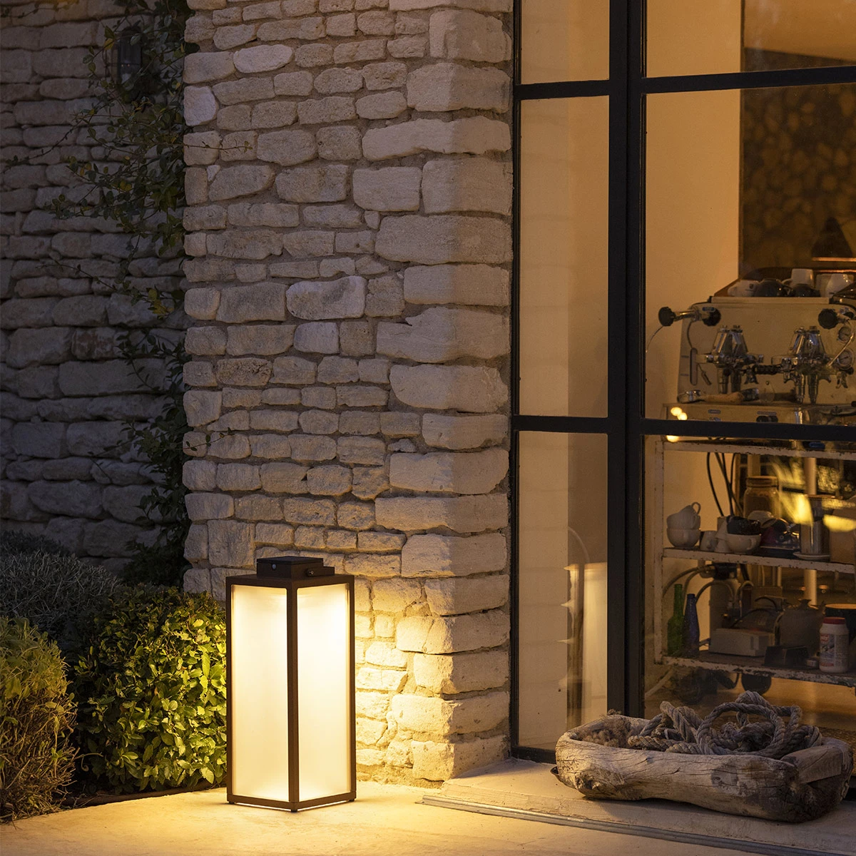 Lanterne solaire tradition 65 cm Corten