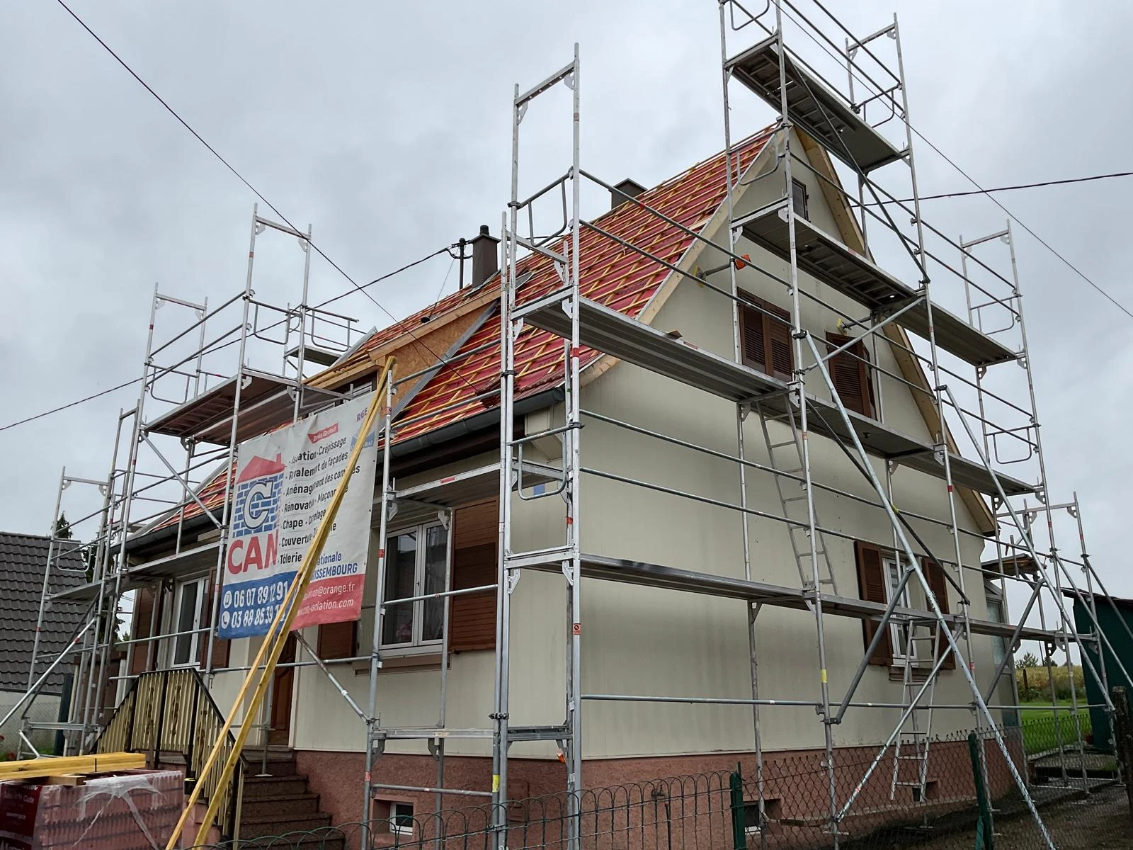 CHANTIER COUVERTURE SALMBACH, SOUFFLENHEIM, HATTEN, RIEDSELTZ