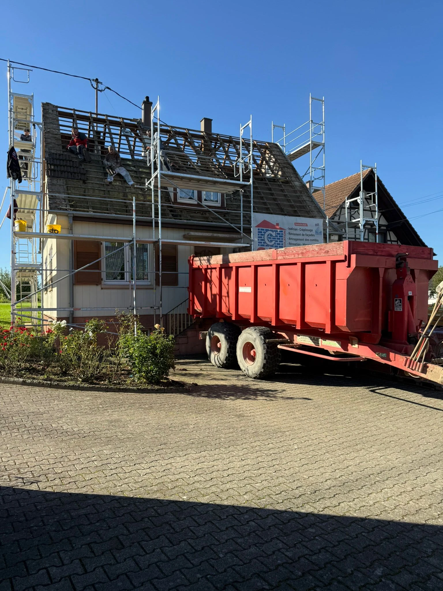 CHANTIER COUVERTURE SALMBACH, SOUFFLENHEIM, HATTEN, RIEDSELTZ