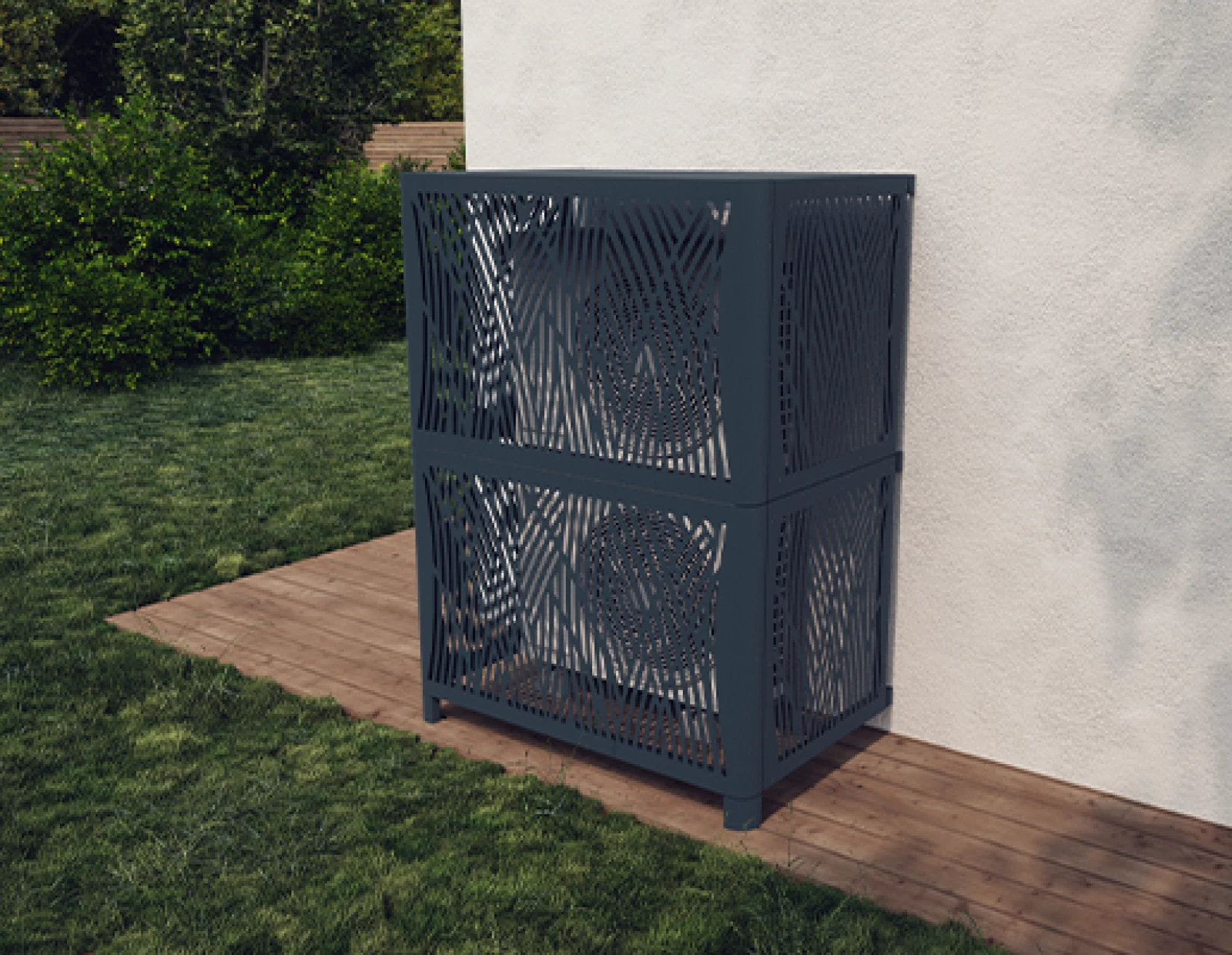 Cache clim design pour unité extérieure – TOUT’ÉNERGIE