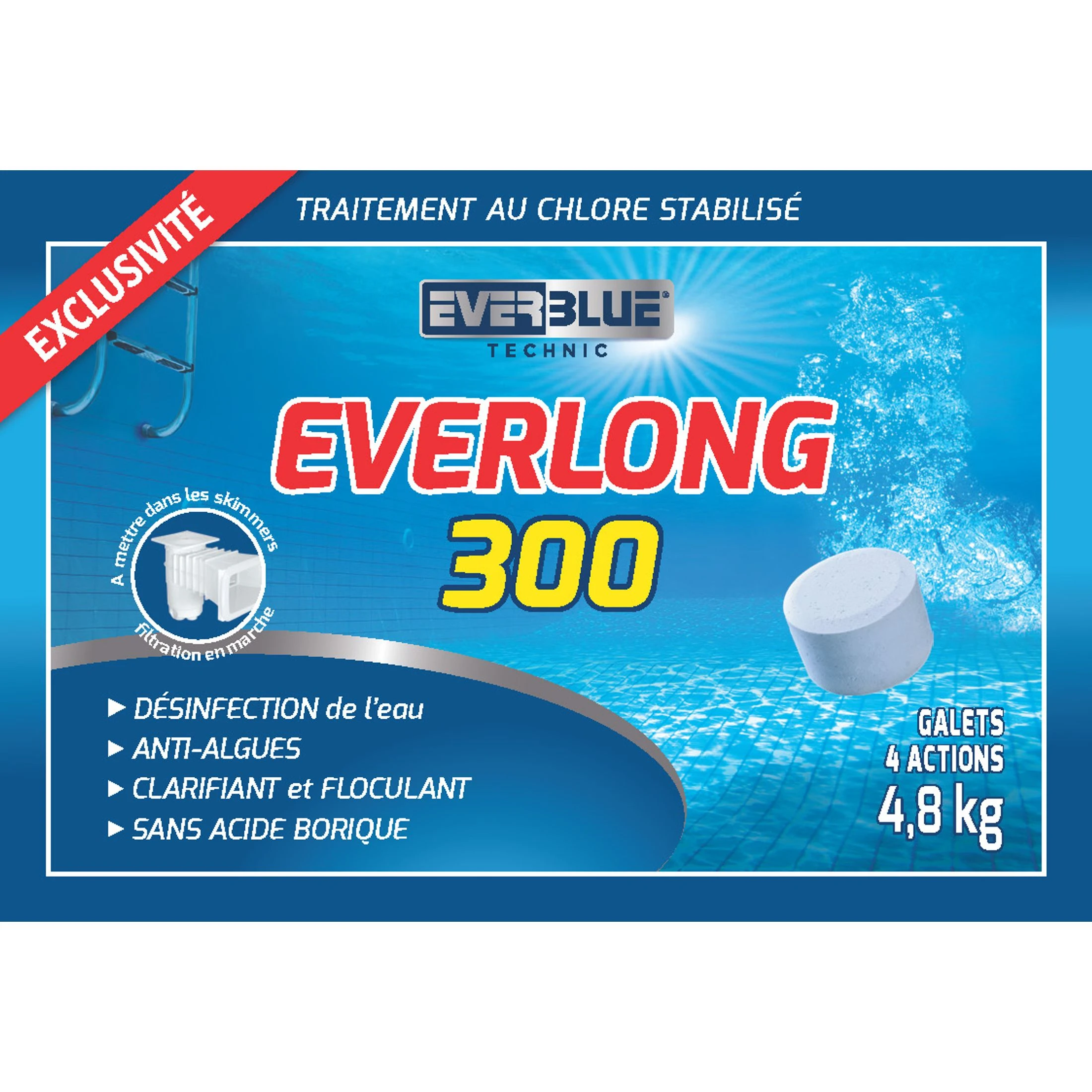 Everlong 300, galet de 300 gr en seau de 4,8 kg