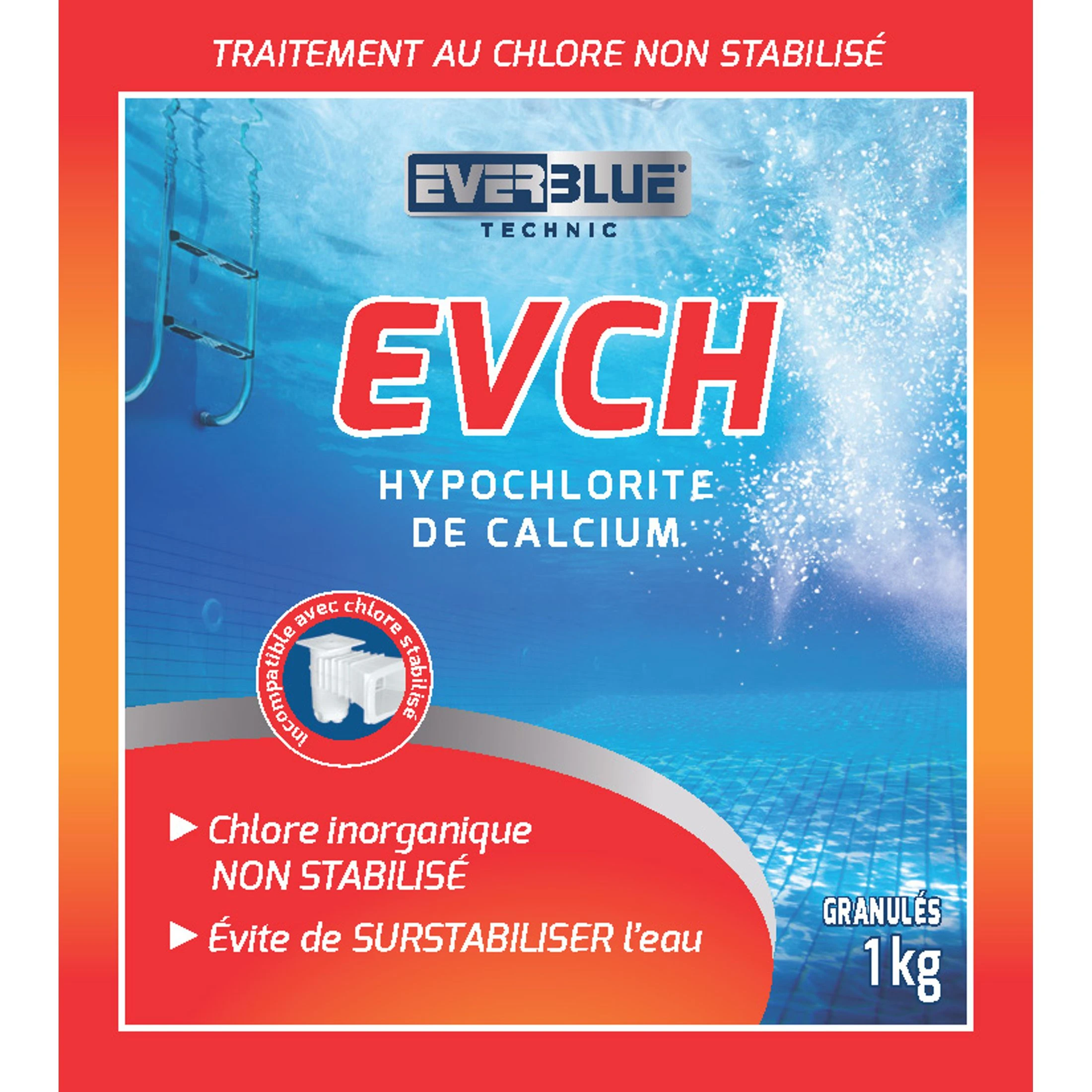 Hypochlorite de calcium, granulés 1 kg
