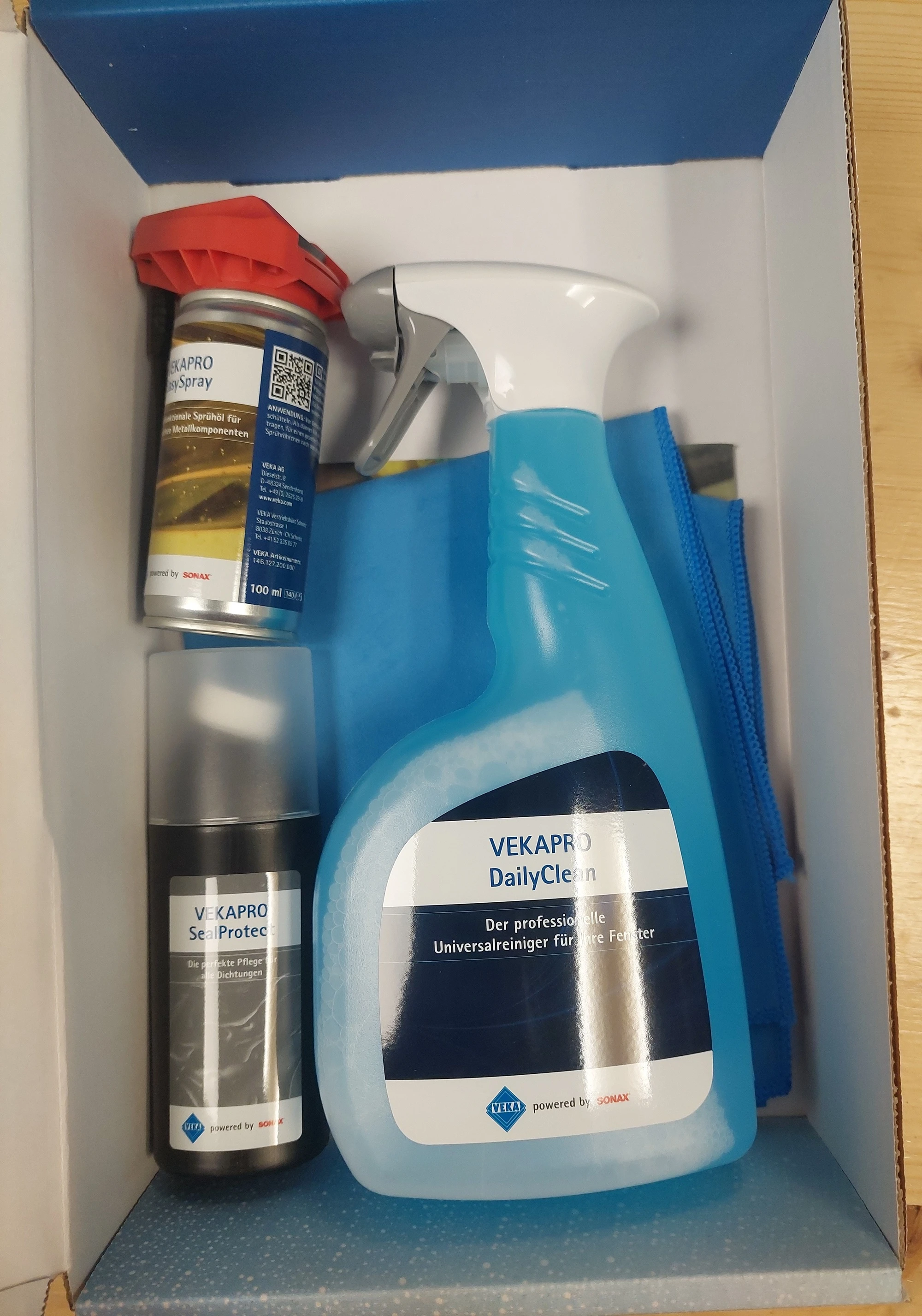 Kit de nettoyage et d'entretien pour fenêtres