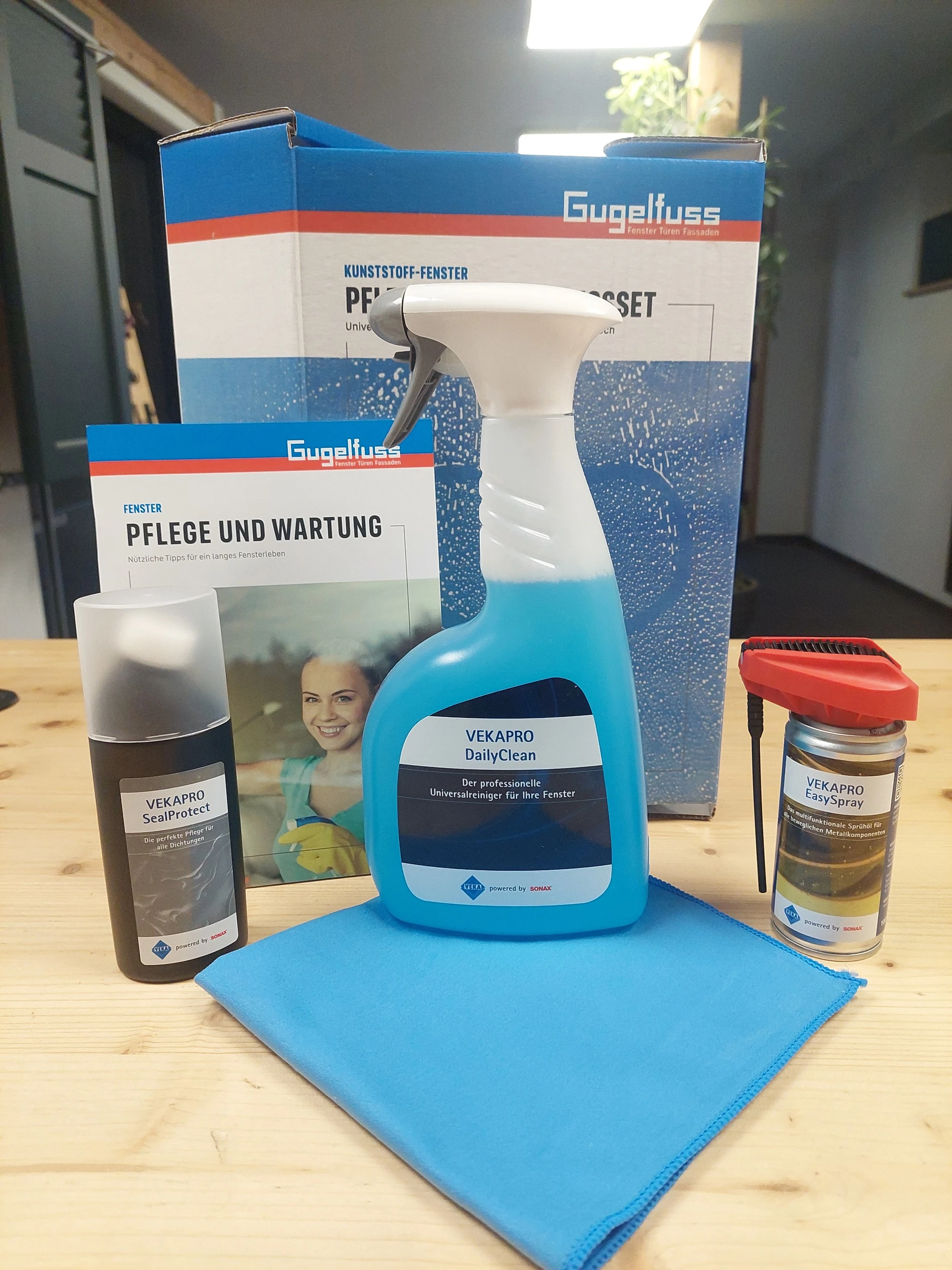 Kit de nettoyage et d'entretien pour fenêtres