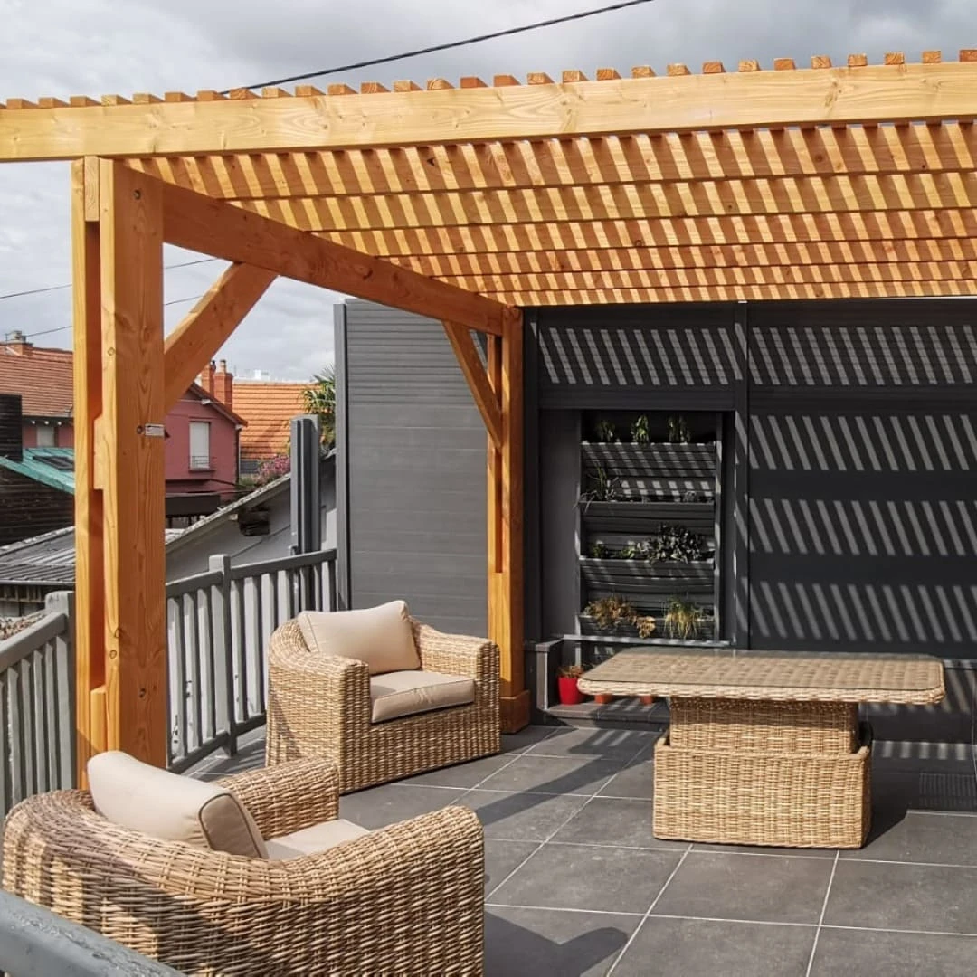 Pergolas, porches et auvents en bois pour particuliers et professionnels – WOODPRO – BARTHOMEUF