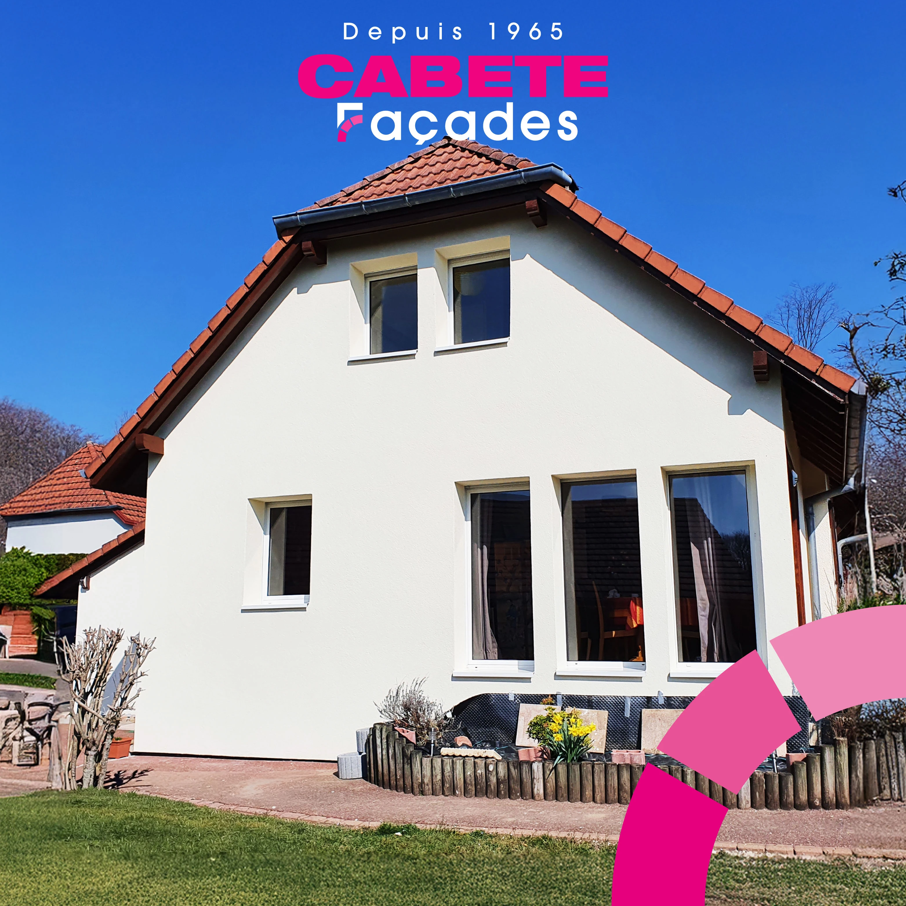 Isolation thermique par l'extérieur (ITE) sur pignon maison