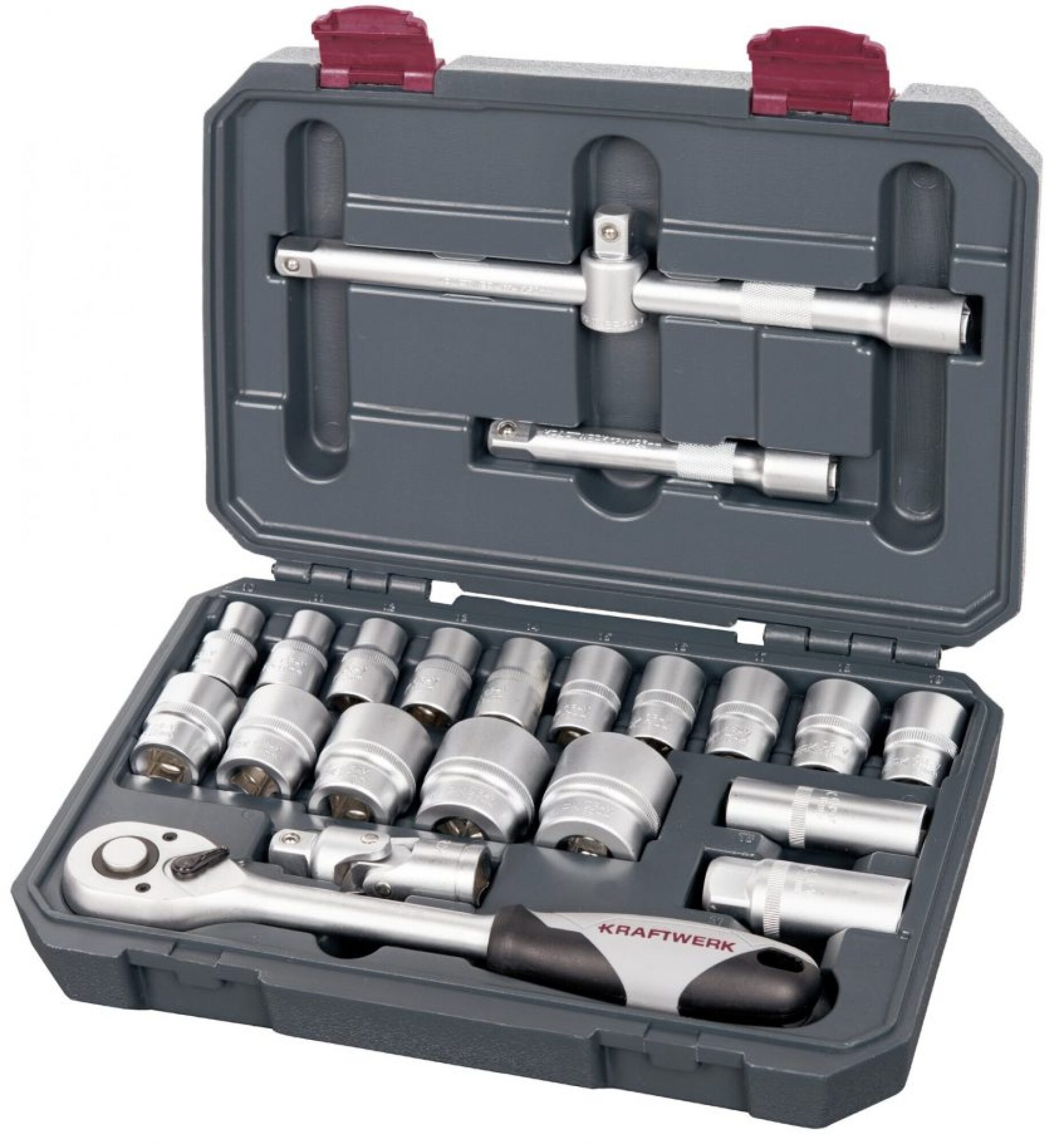 Coffret de 33 douilles 1/2″ 22 pcs, KRAFTWERK Basic-line 204.102.200