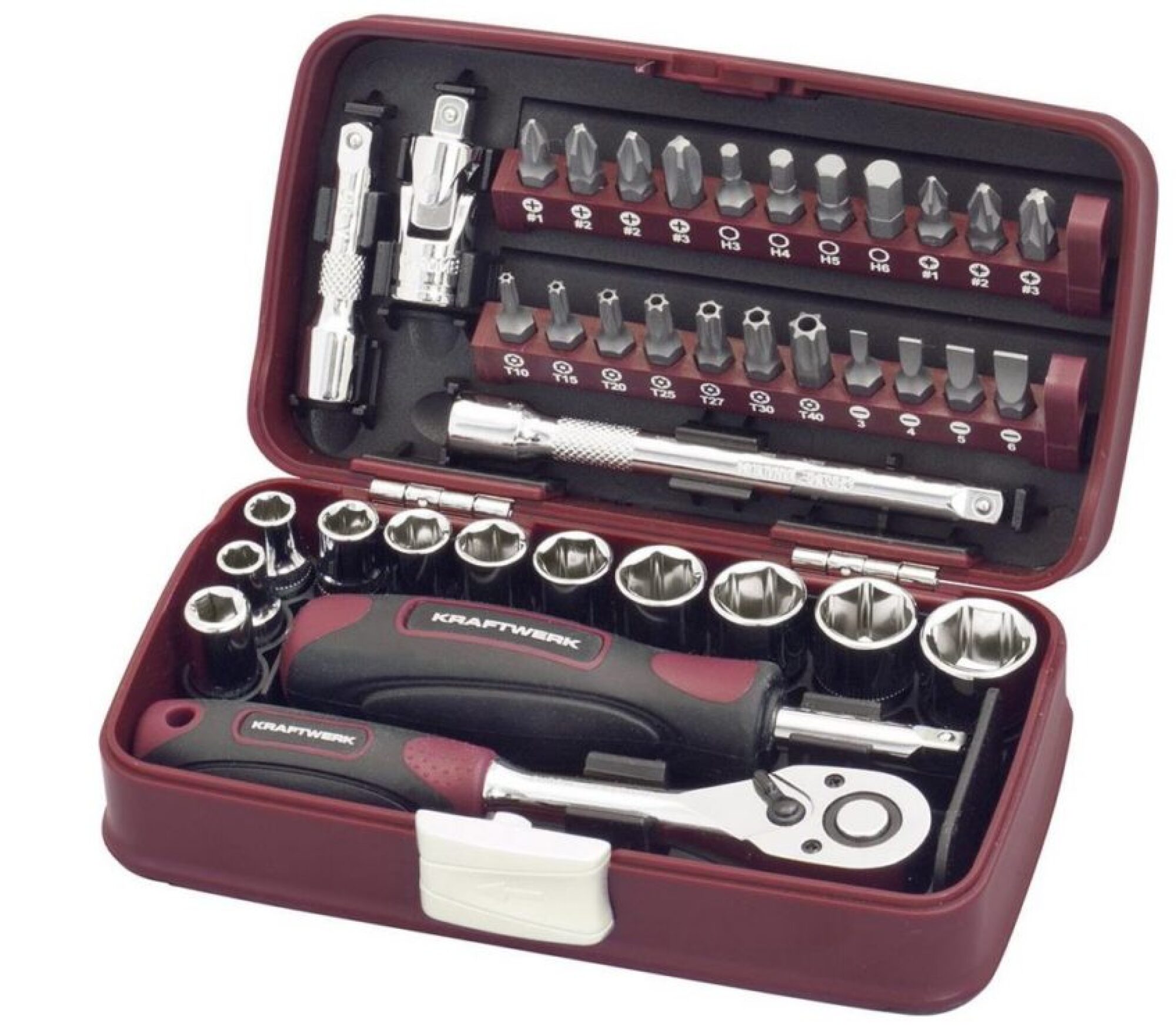 Jeu de clés de douille 1/4, 38 pcs KRAFTWERK