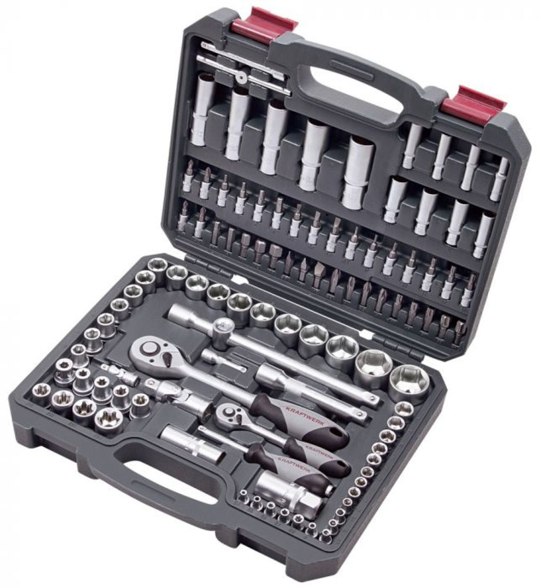 Coffret de douilles Basic Line 1/4″ + 1/2″ – 105 pcs KRAFTWERK