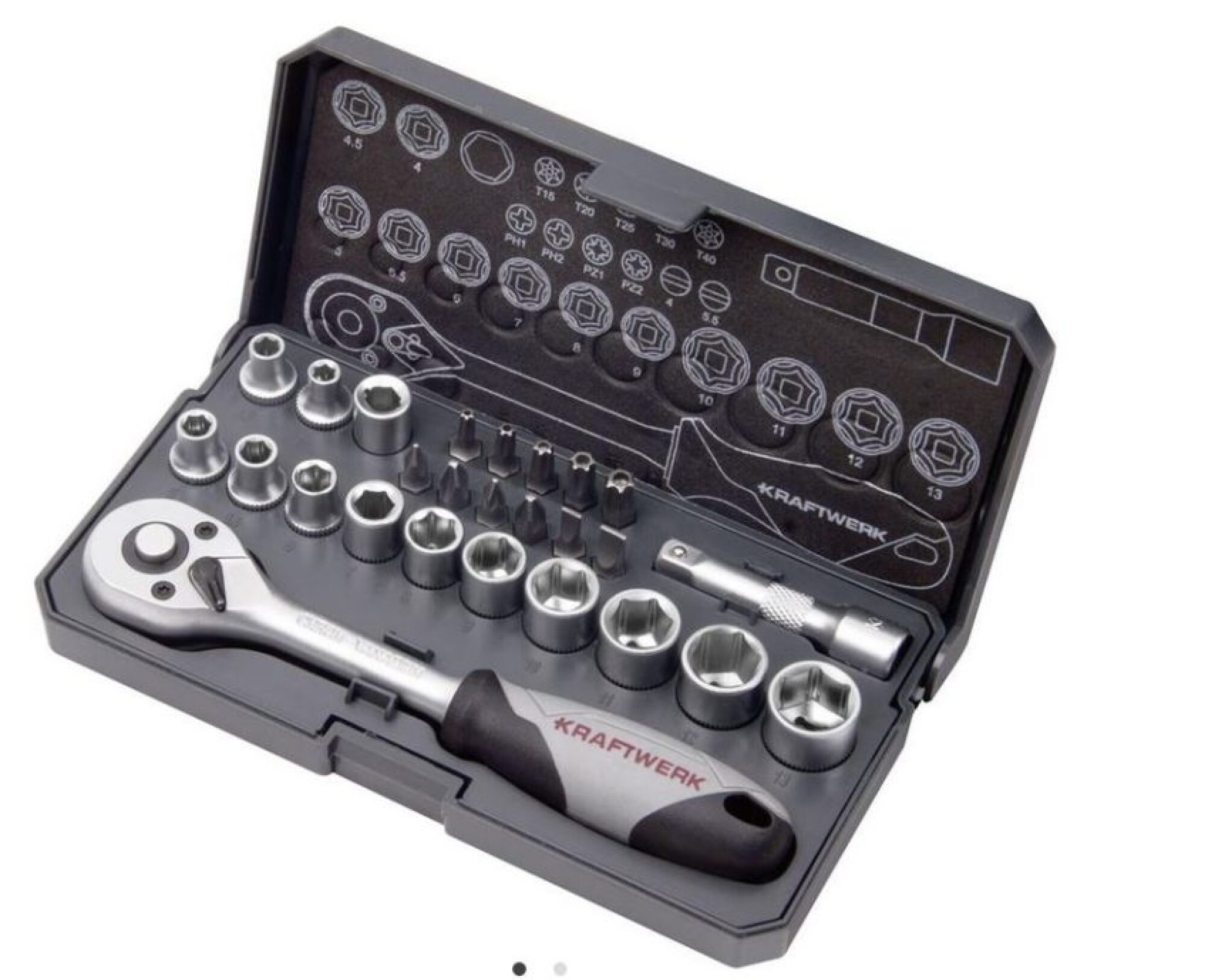 Coffret de douilles Basic Line 1/4″ – 26 pcs KRAFTWERK 204.100.000