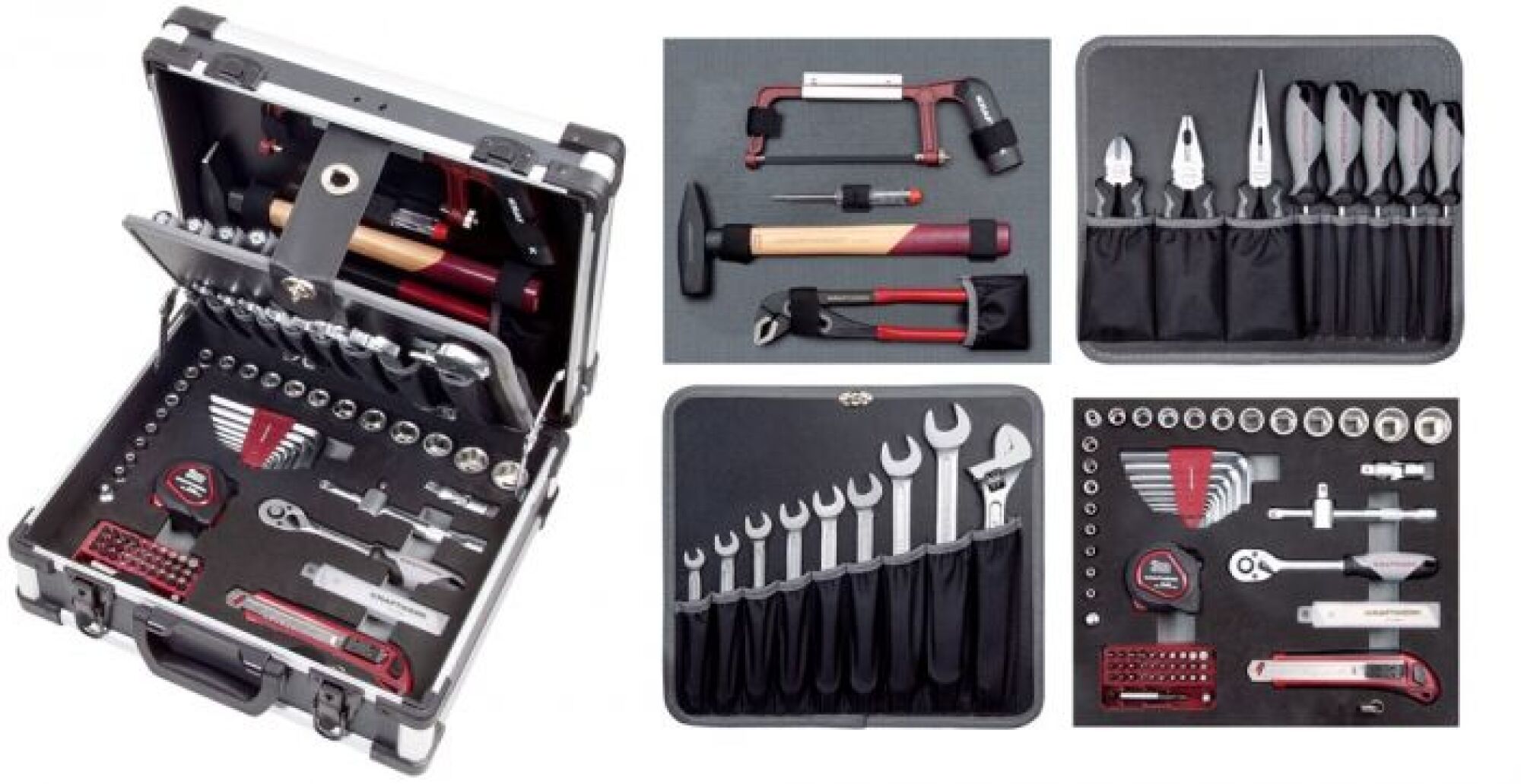 Coffret d'outils, B143 1/4″ + 3/8″ – 102 pcs KRAFTWERK