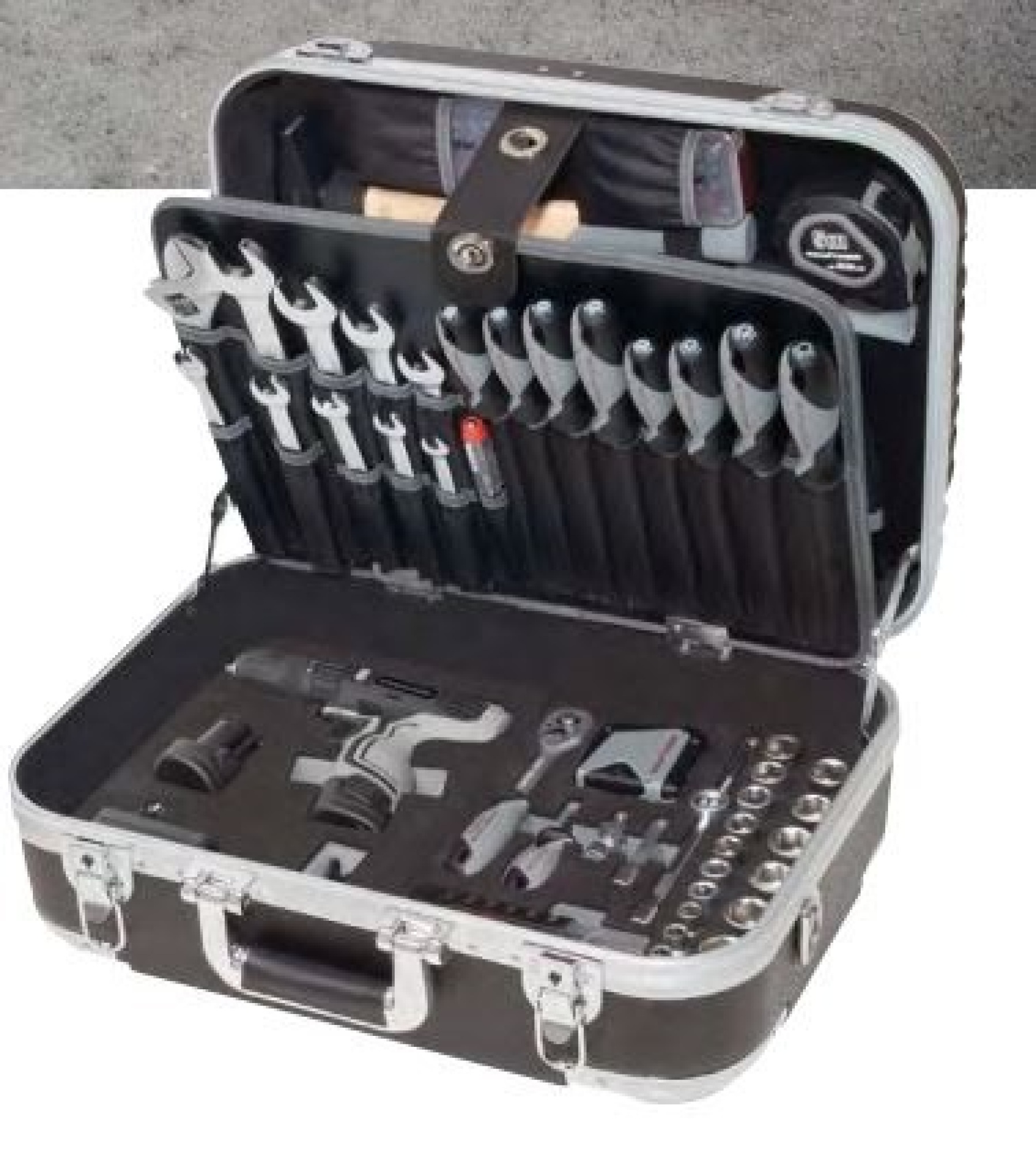 Malette d'outils B160, 3/8″ 165 pcs avec perceuse visseuse KRAFTWERK