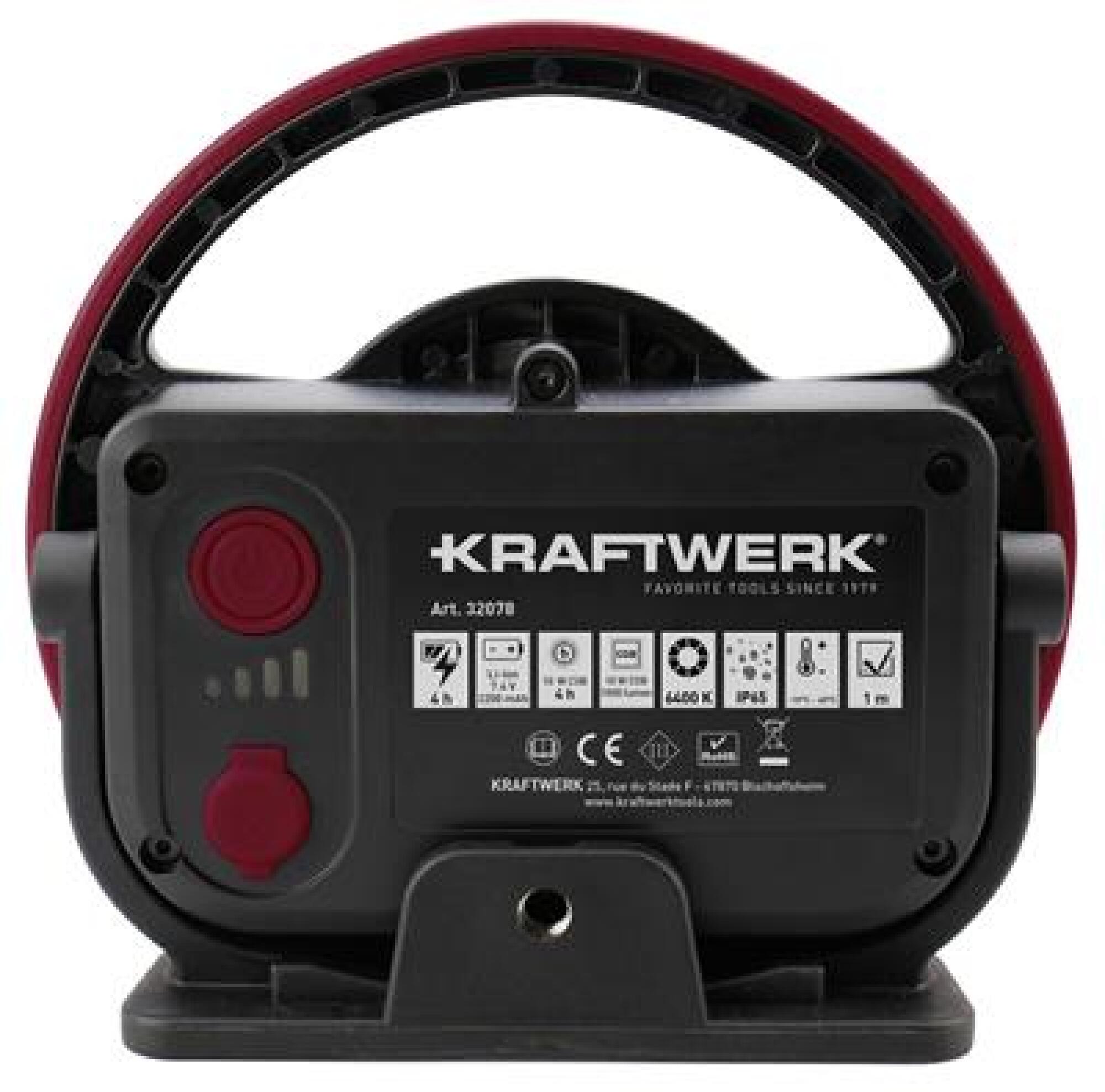 Lampe de travail LED rechargeable 10W KRAFTWERK 32078