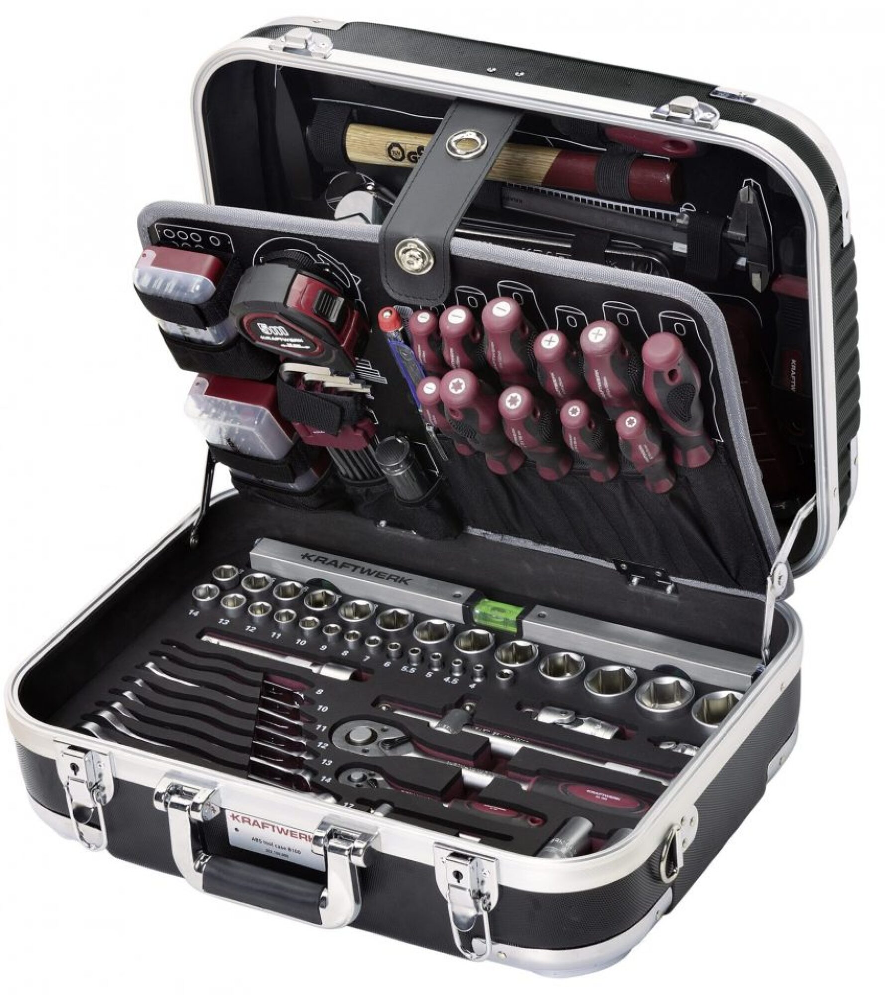 Malette d'outils en ABS 170 pcs 1/4″-1/2″ Basic Line (B100) KRAFTWERK