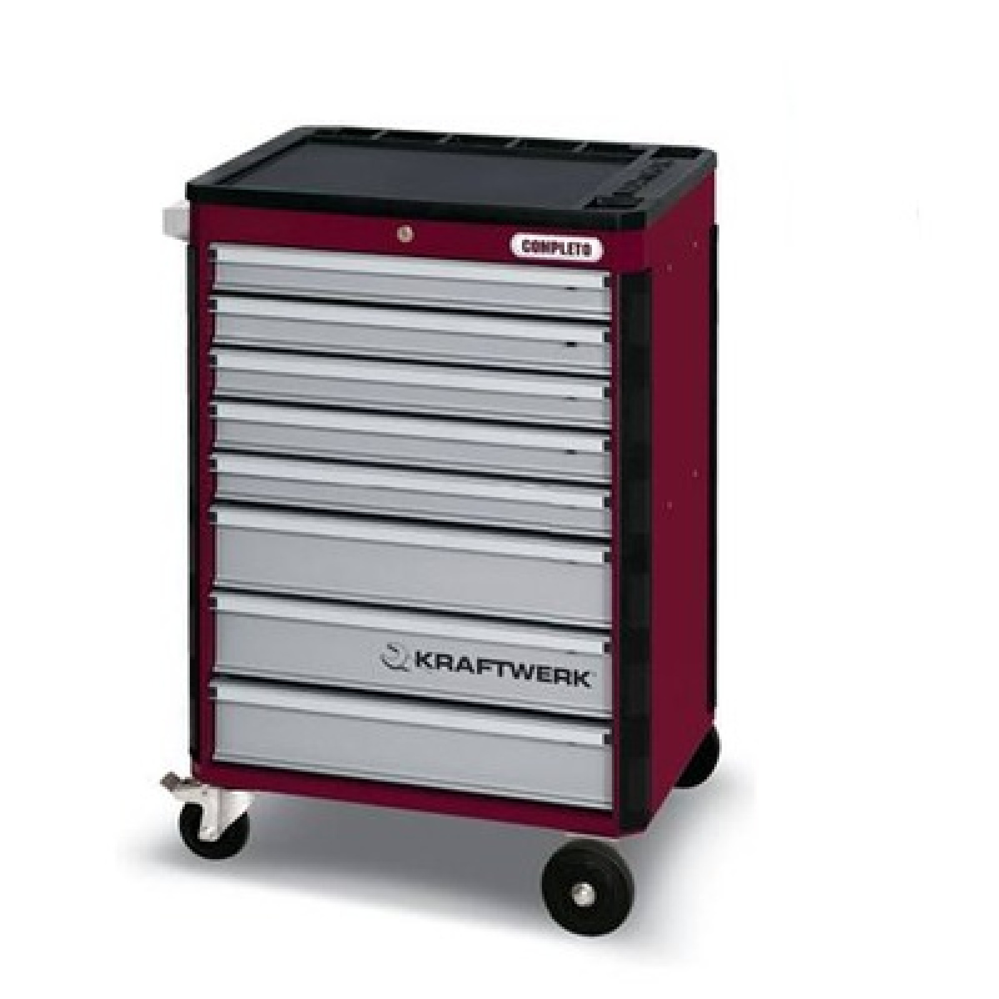 Servante d'atelier 8 tiroirs (P308) équipée de 276 outils KRAFTWERK