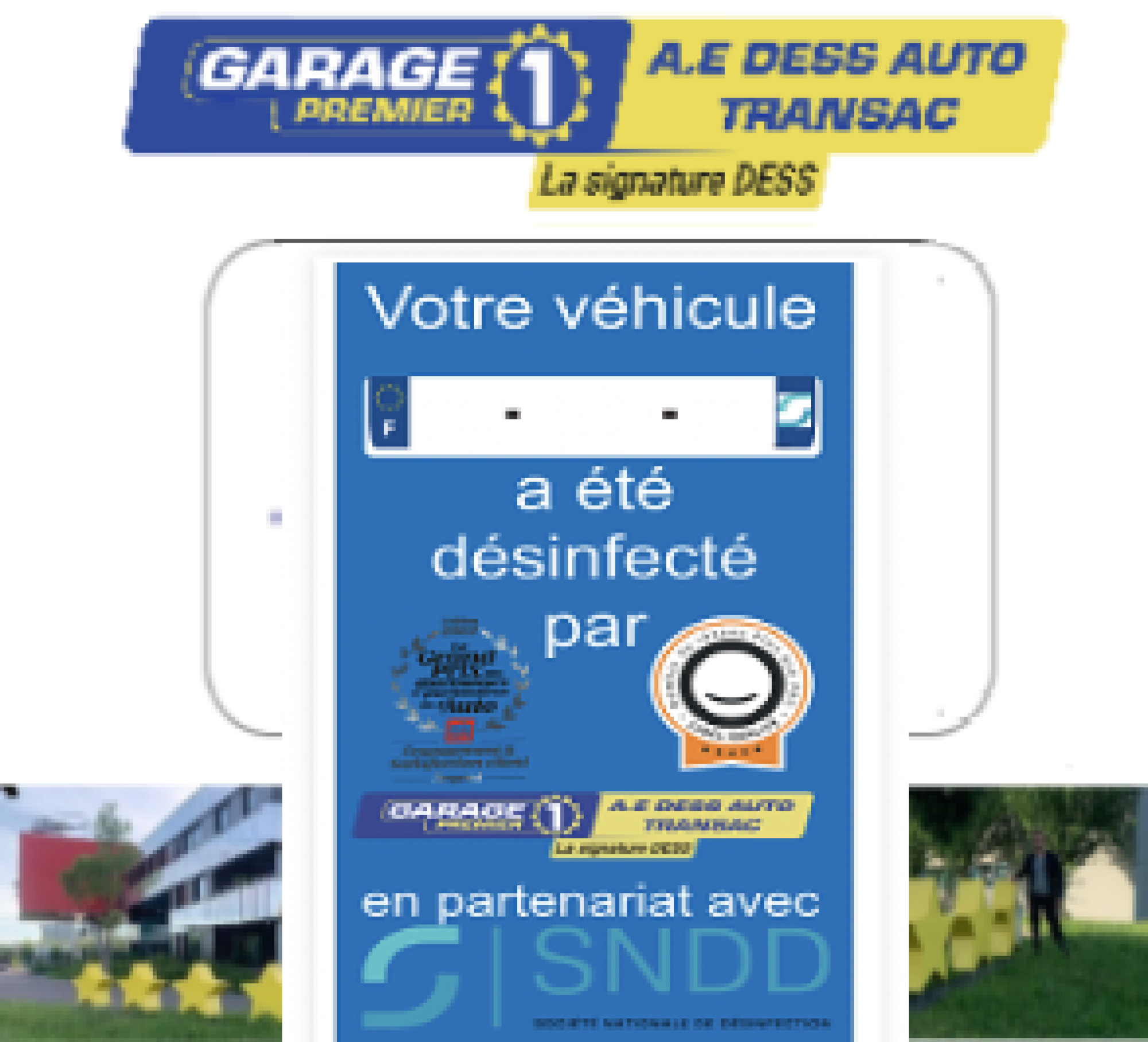 Forfait désinfection automobile - Mesures de protection sanitaire