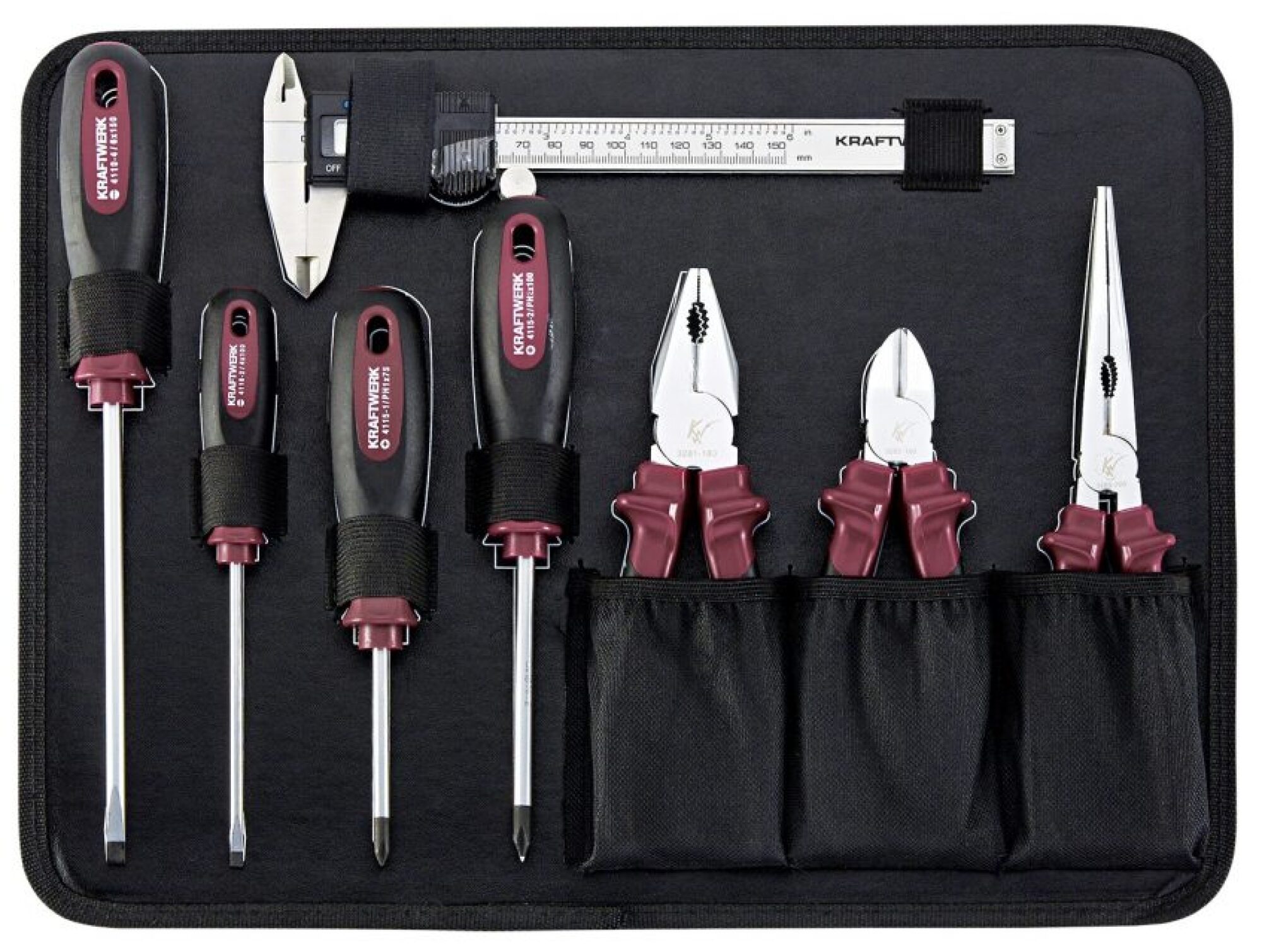 Coffret équipé 151 outils 1/4″ – 3/8″ KRAFTWERK