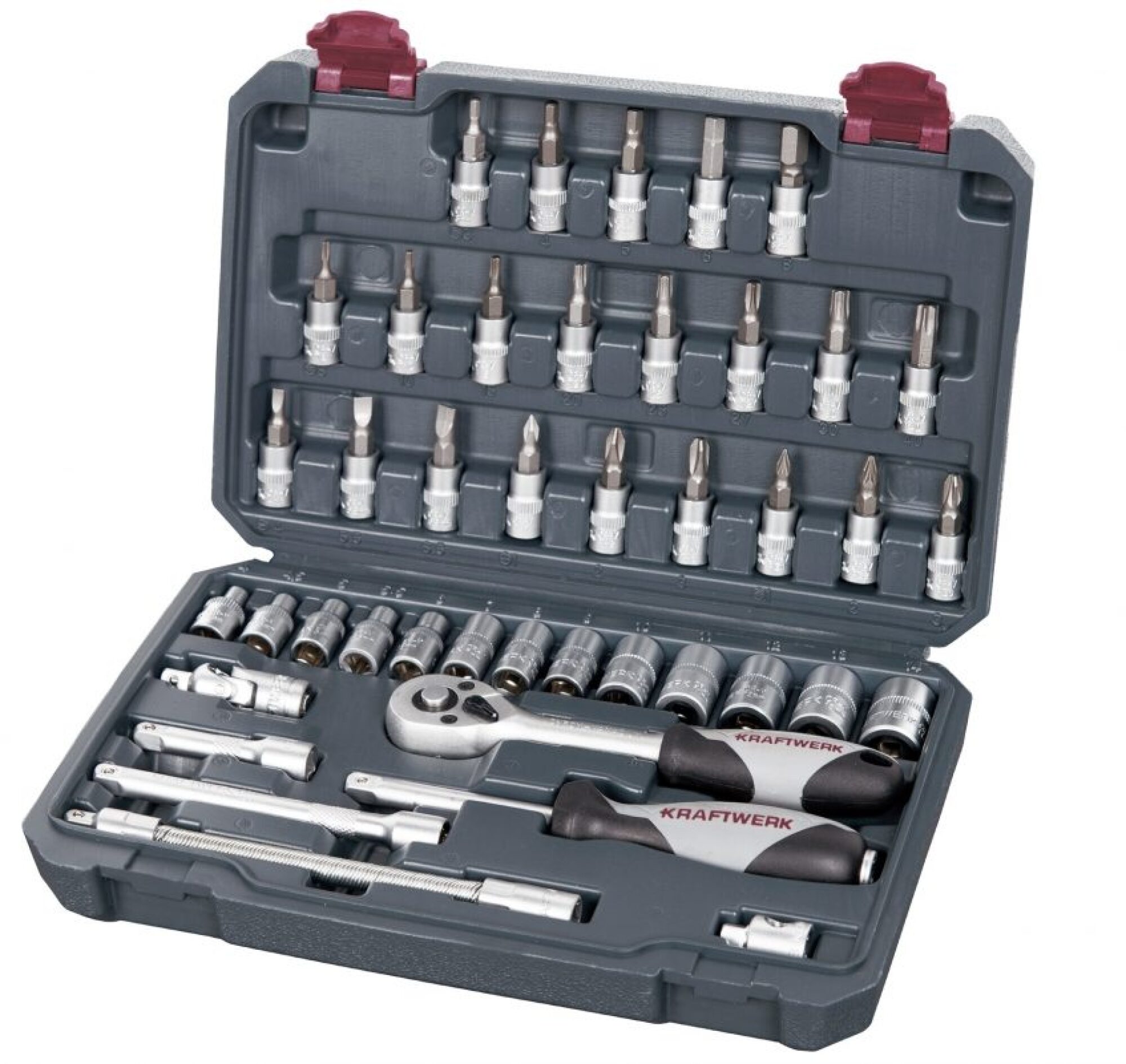 Coffret de douilles 1/4″ 42 pcs BASIC-LINE KRAFTWERK