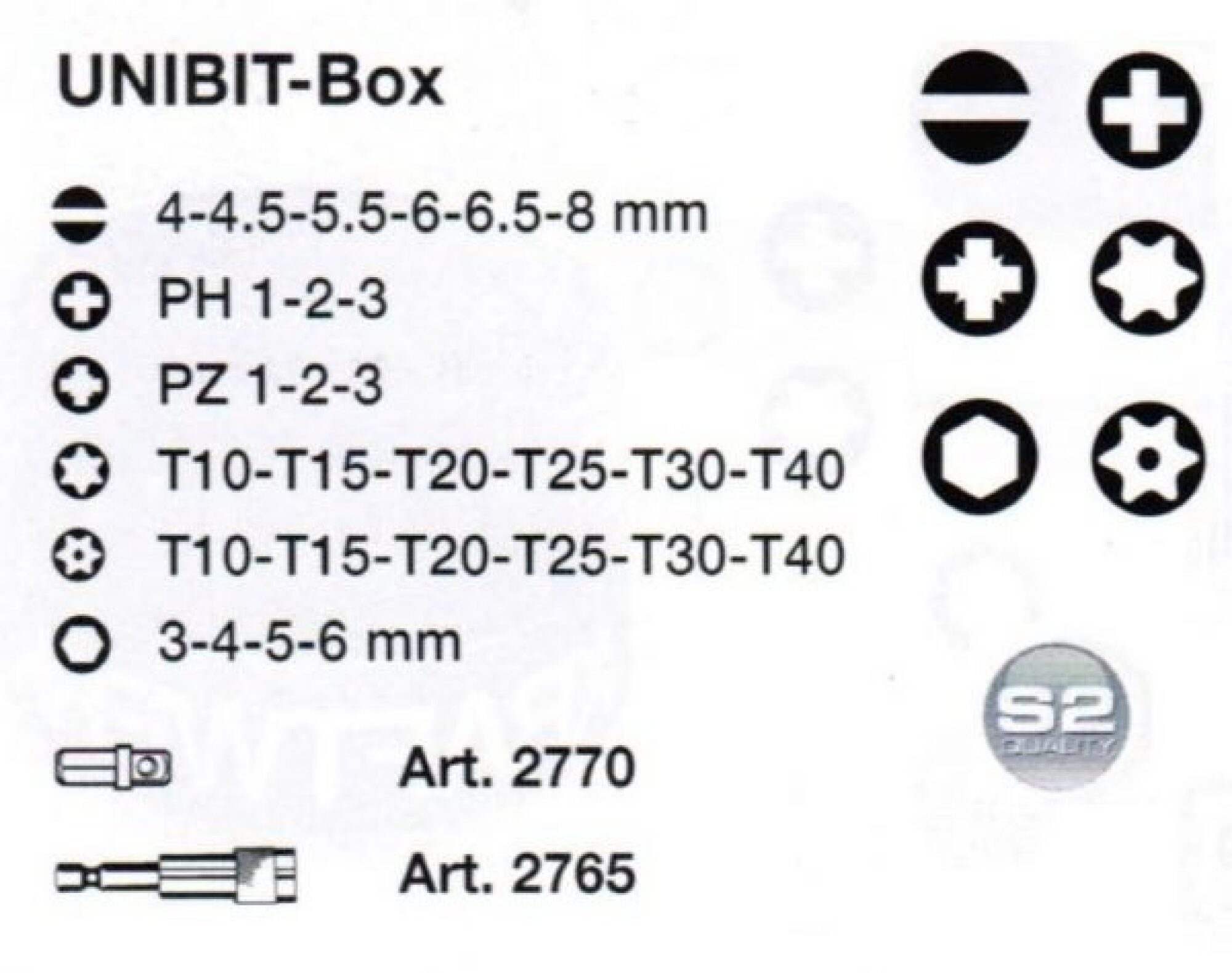 Boîte de 33 embouts universels 1/4″ KRAFTWERK