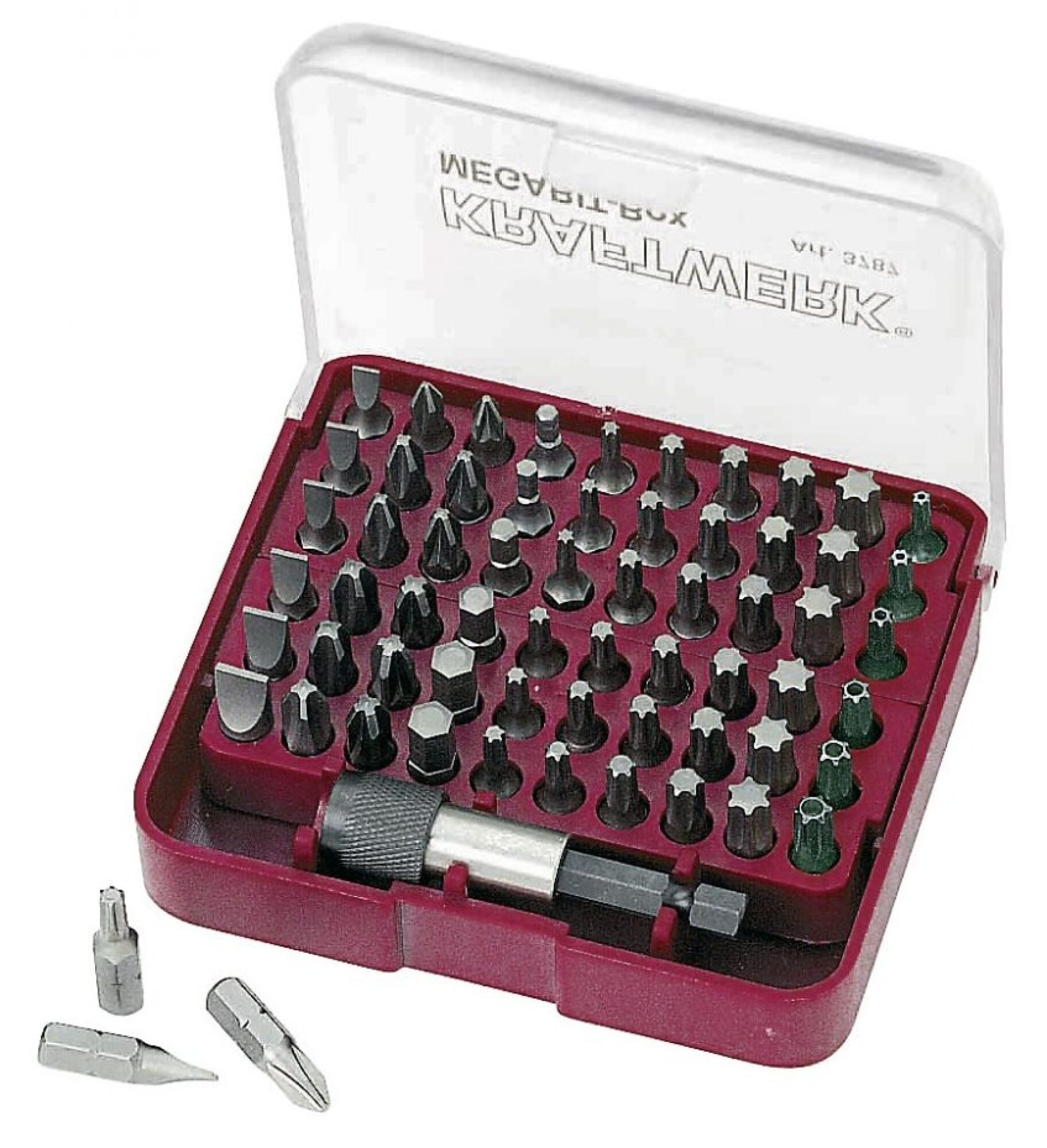 Boîte d'embouts 1/4", 61 pcs KRAFTWERK