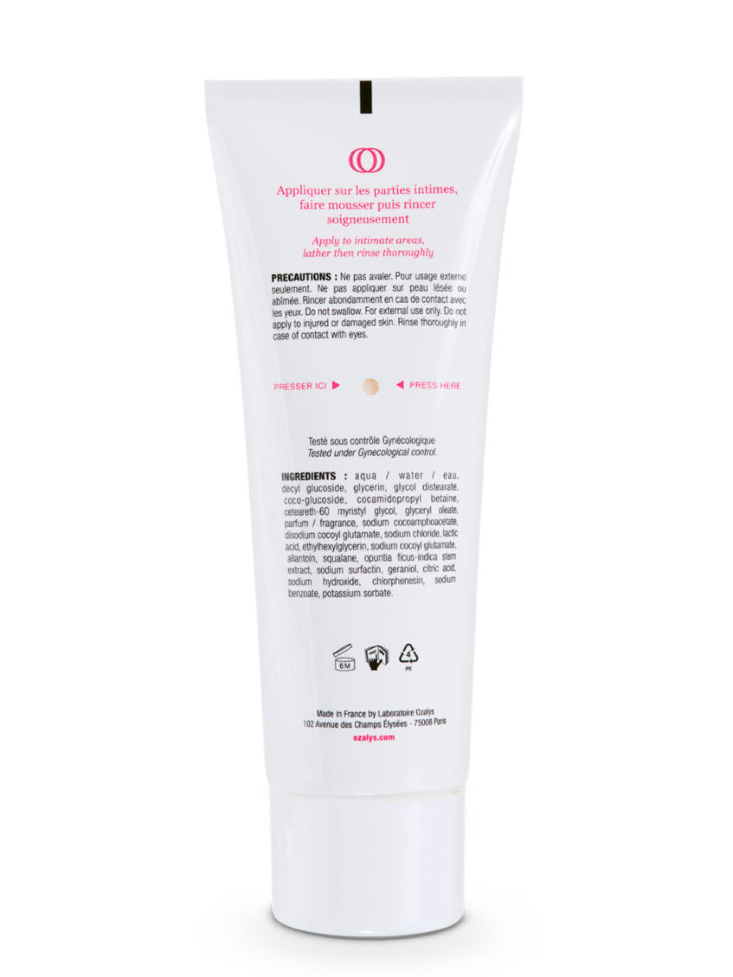 Crème nettoyante hygiène intime - soin délicat