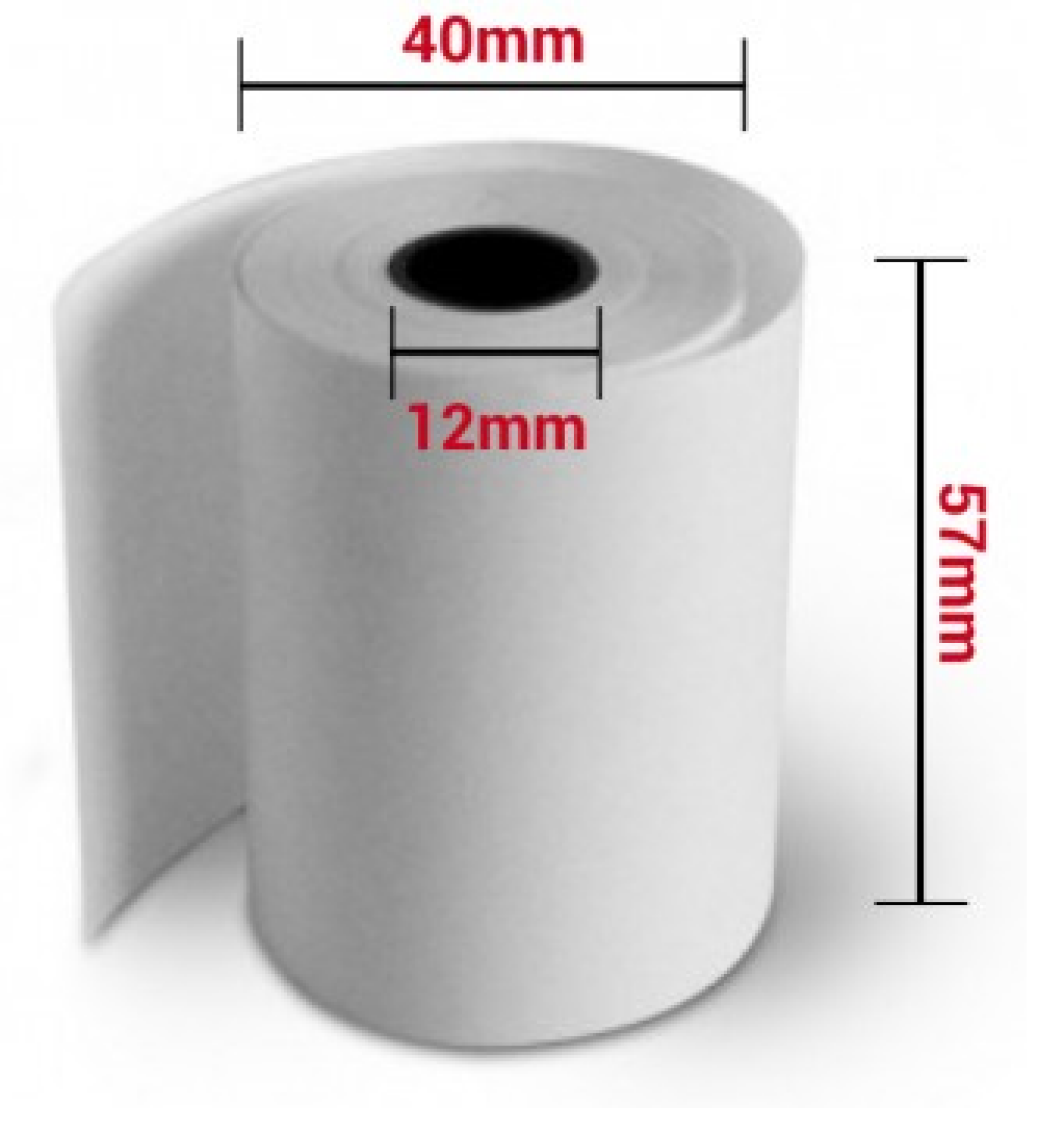 Bobines de papier thermique 57×40 sans bisphénol A