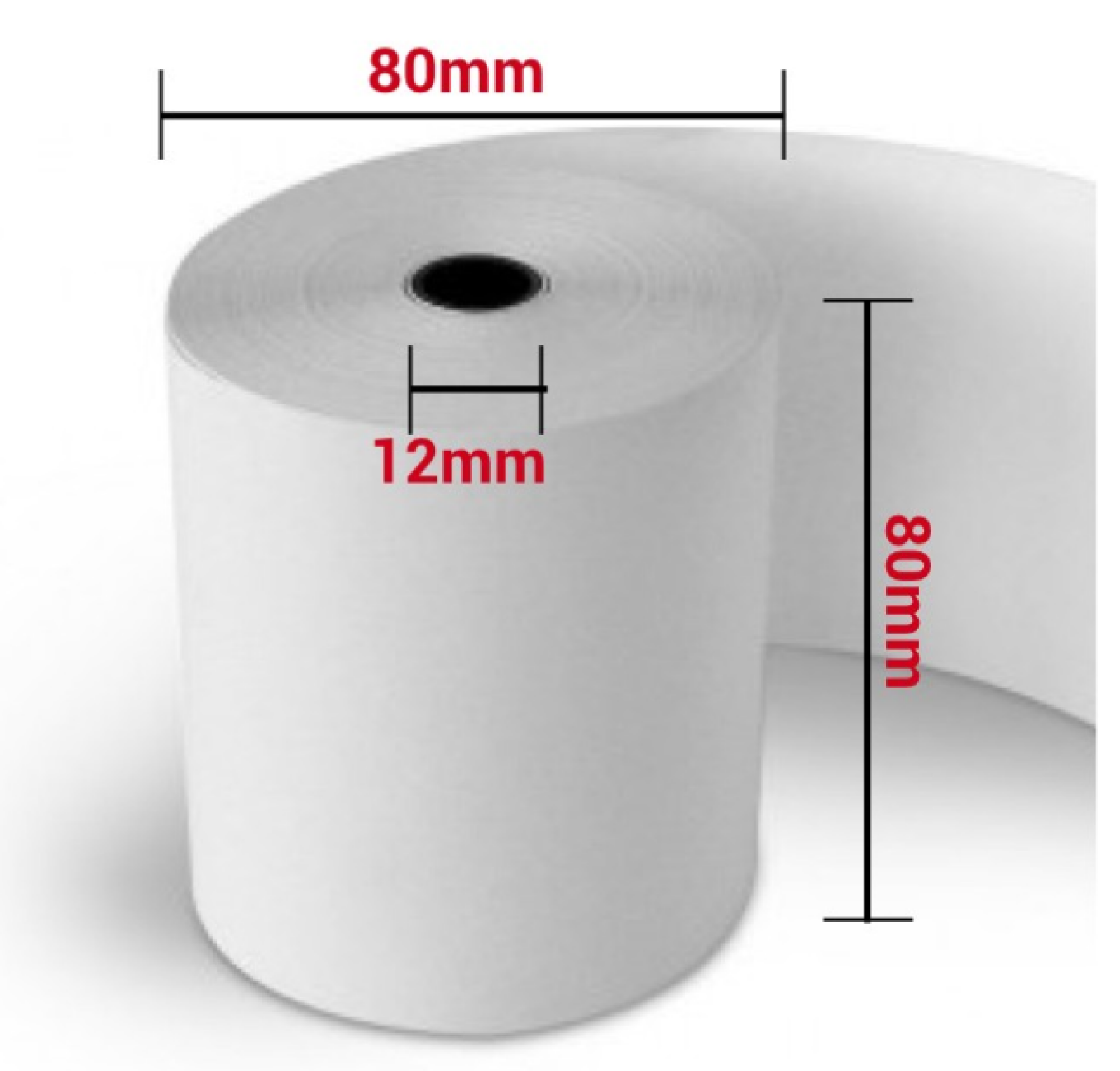 Bobines de papier thermique 80×80 sans bisphénol A