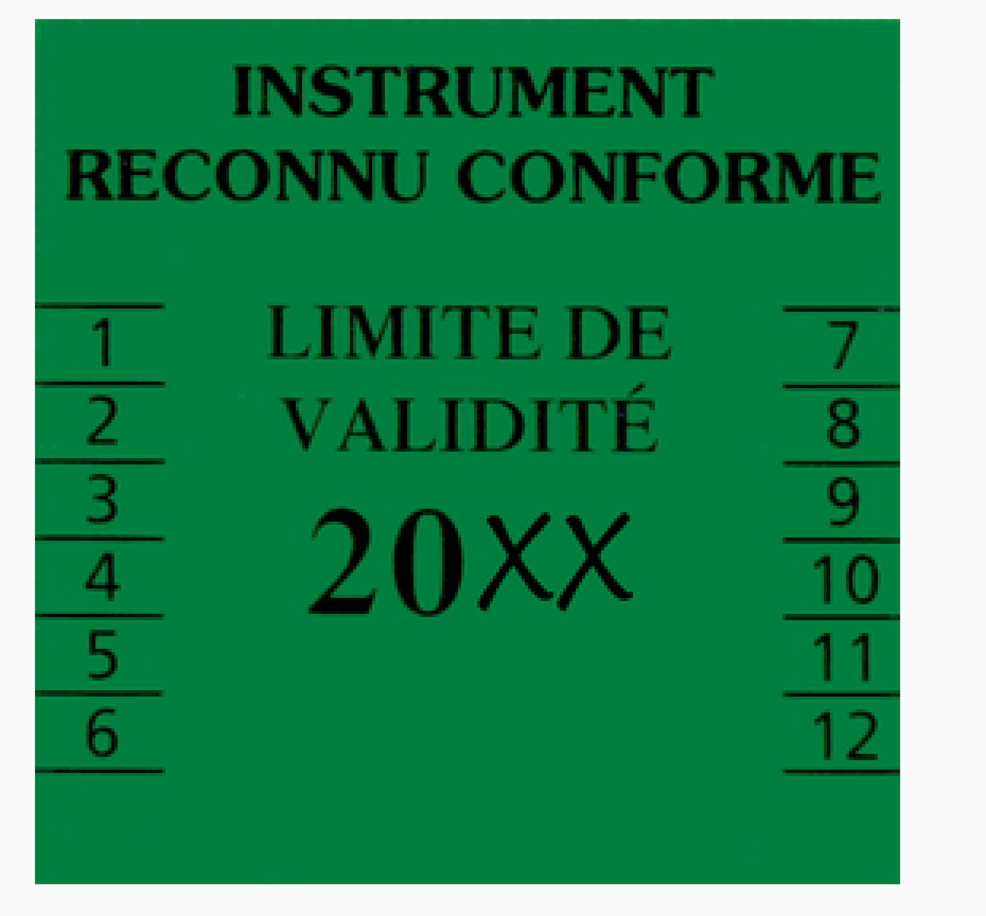 Contrôle périodique de balance