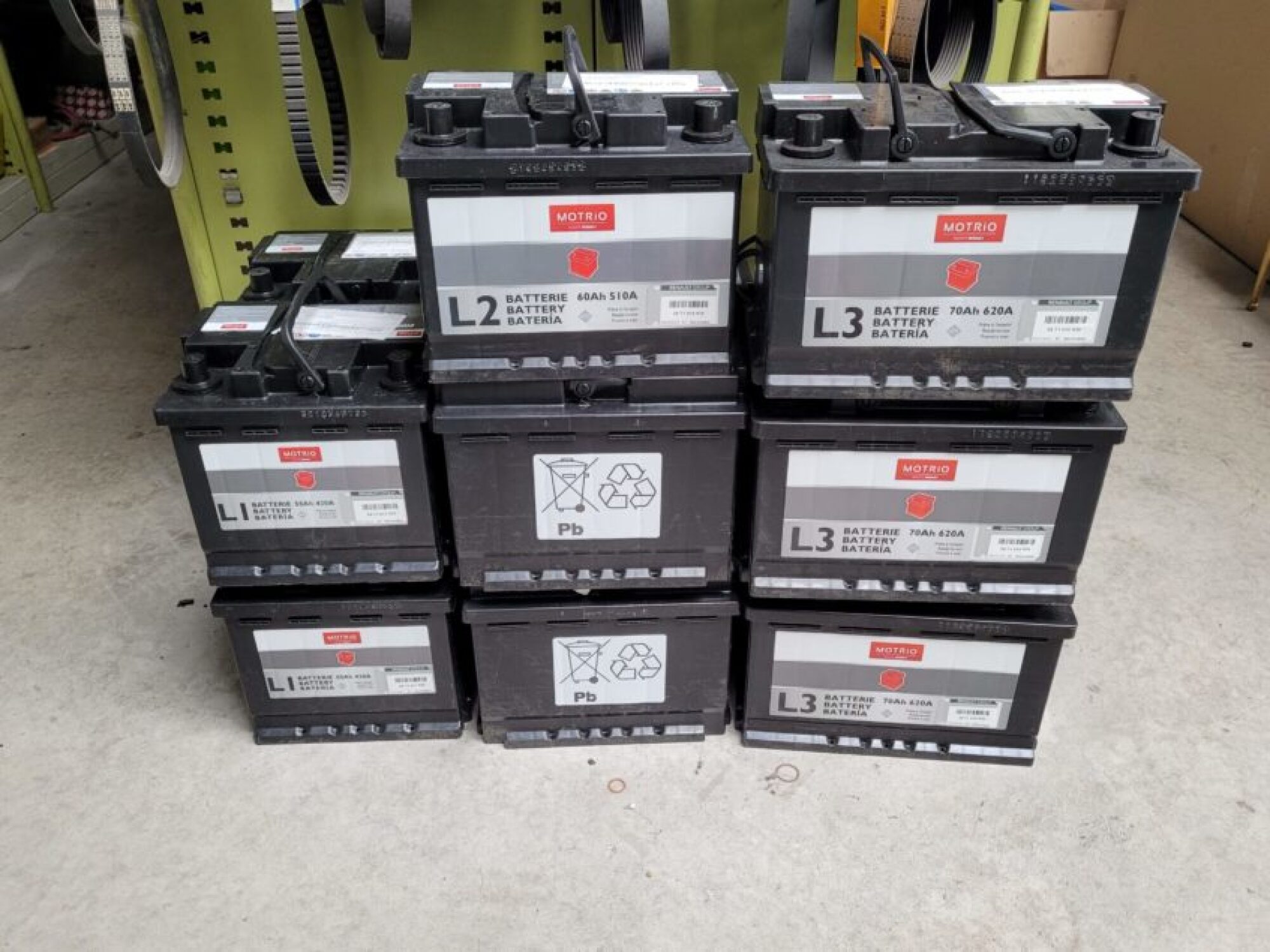 Vente de batteries de voiture