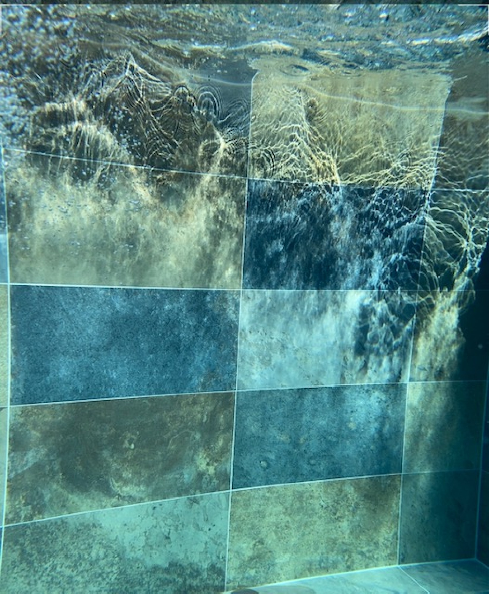 Carrelage de la piscine