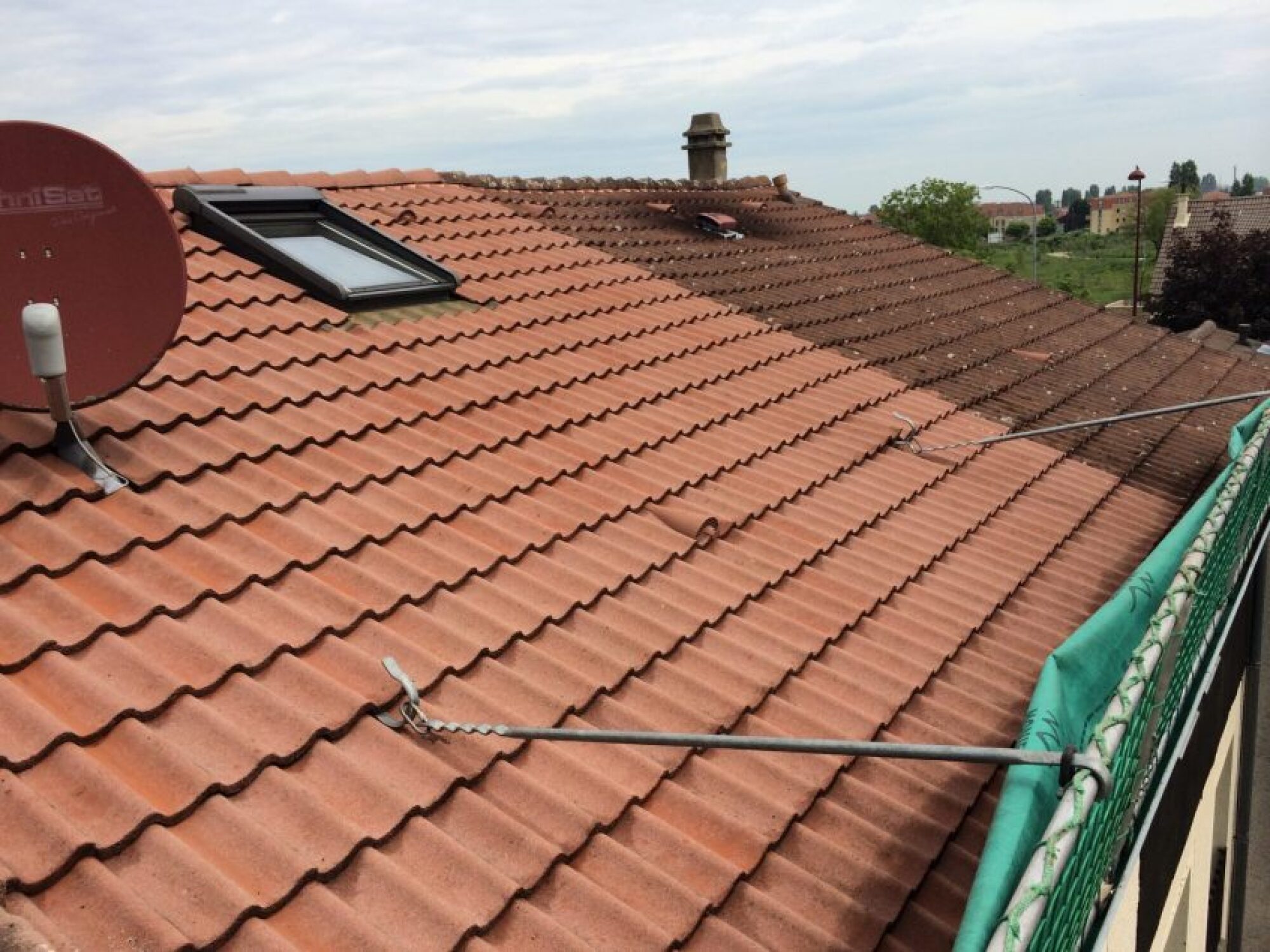 Démoussage de toiture