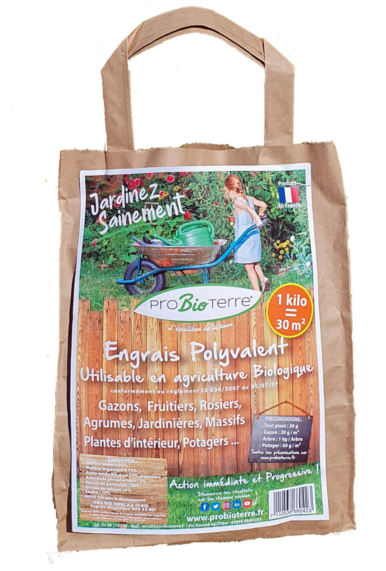 Engrais bio polyvalent 1kg probioterre