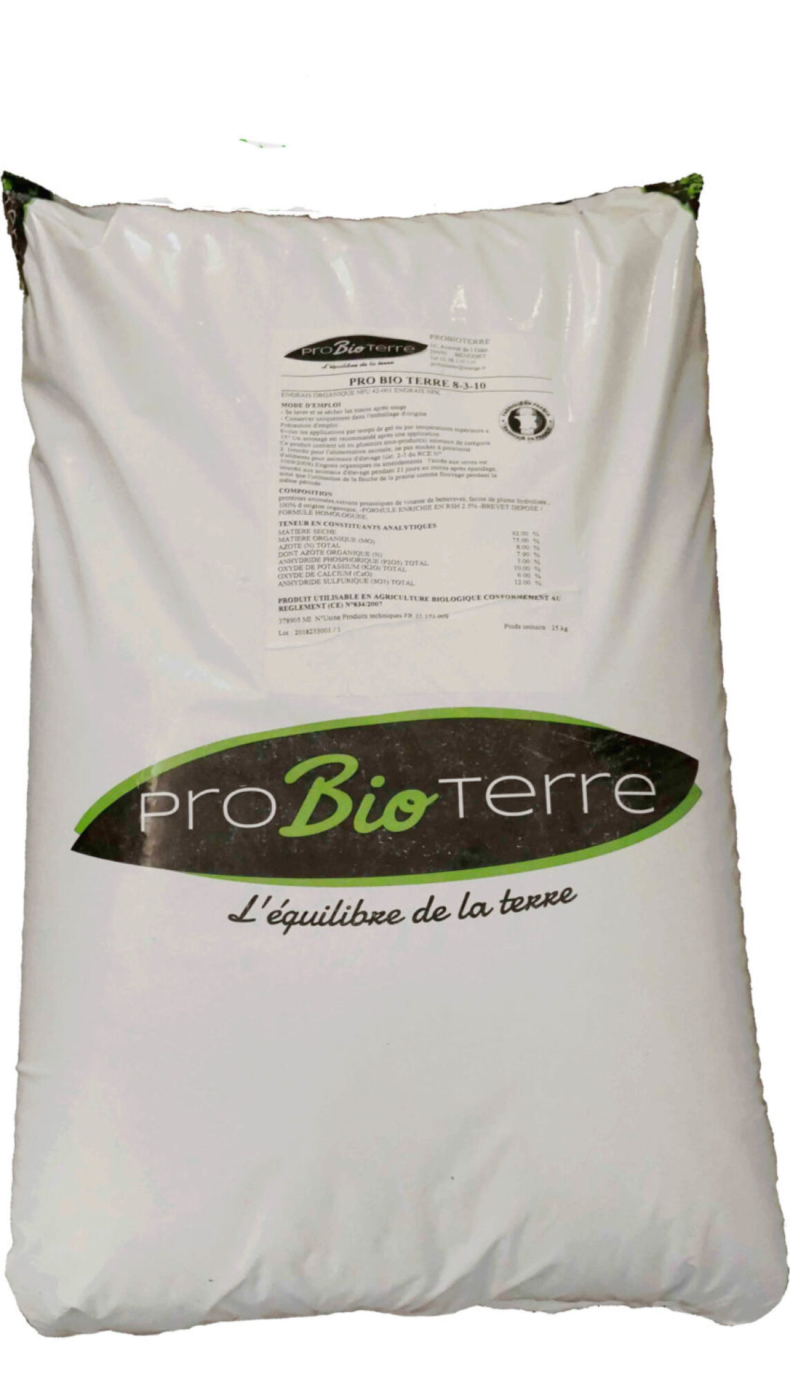 Engrais bio polyvalent 25kg probioterre