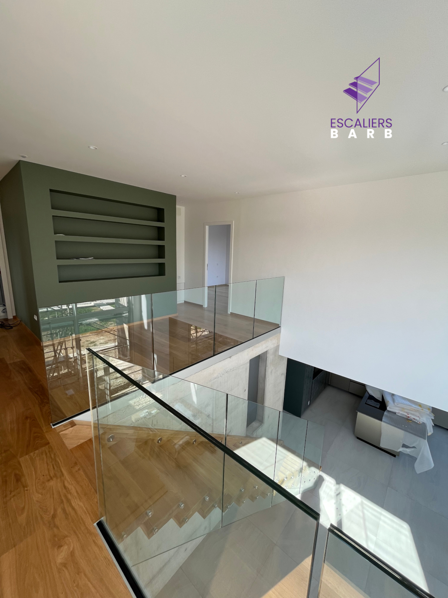 Garde-corps en verre trempé