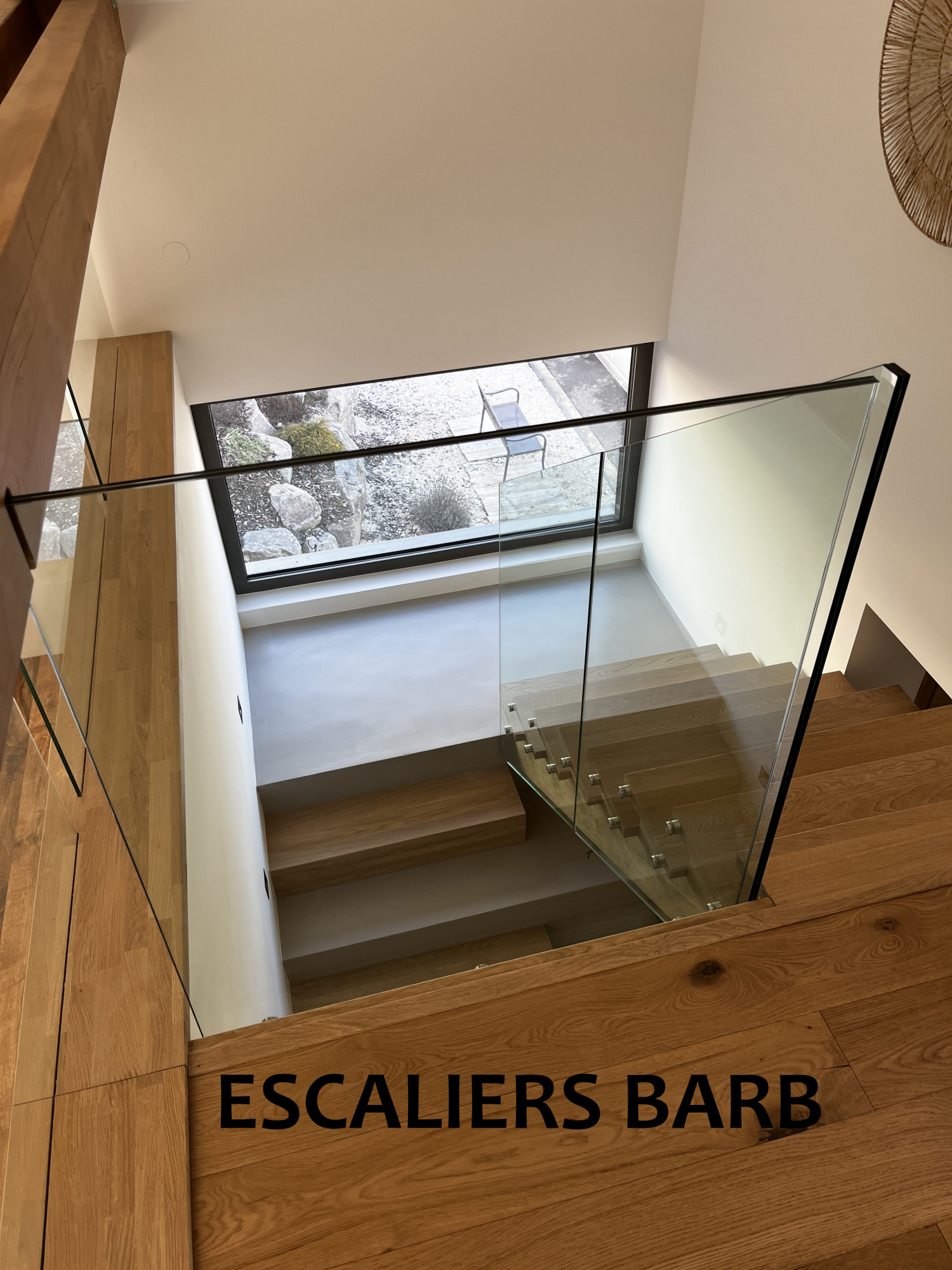 Garde-corps en verre trempé