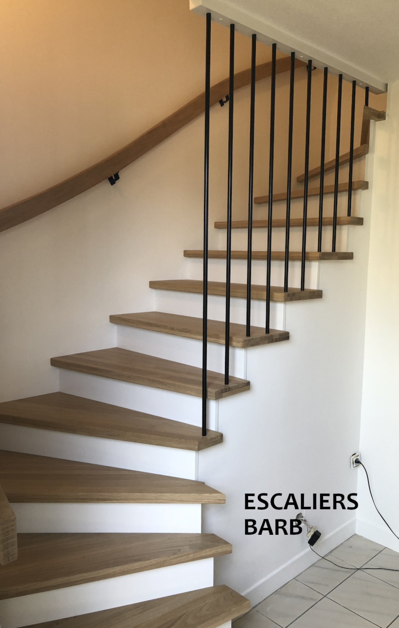 Habillage escalier béton