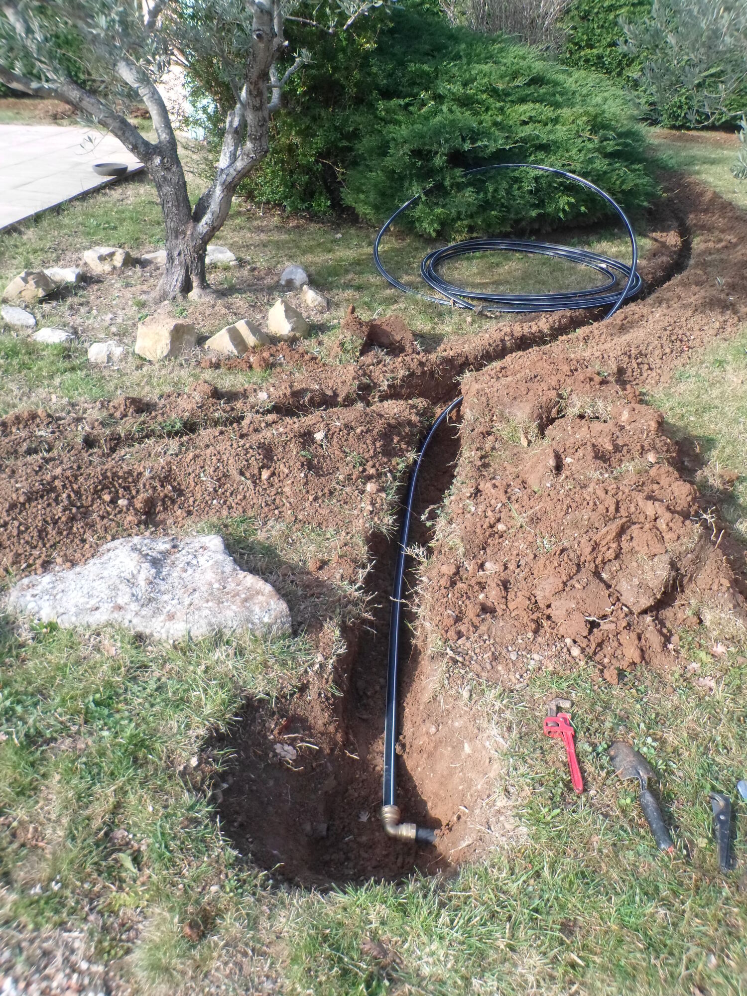 Installation d’arrosage automatique intégré