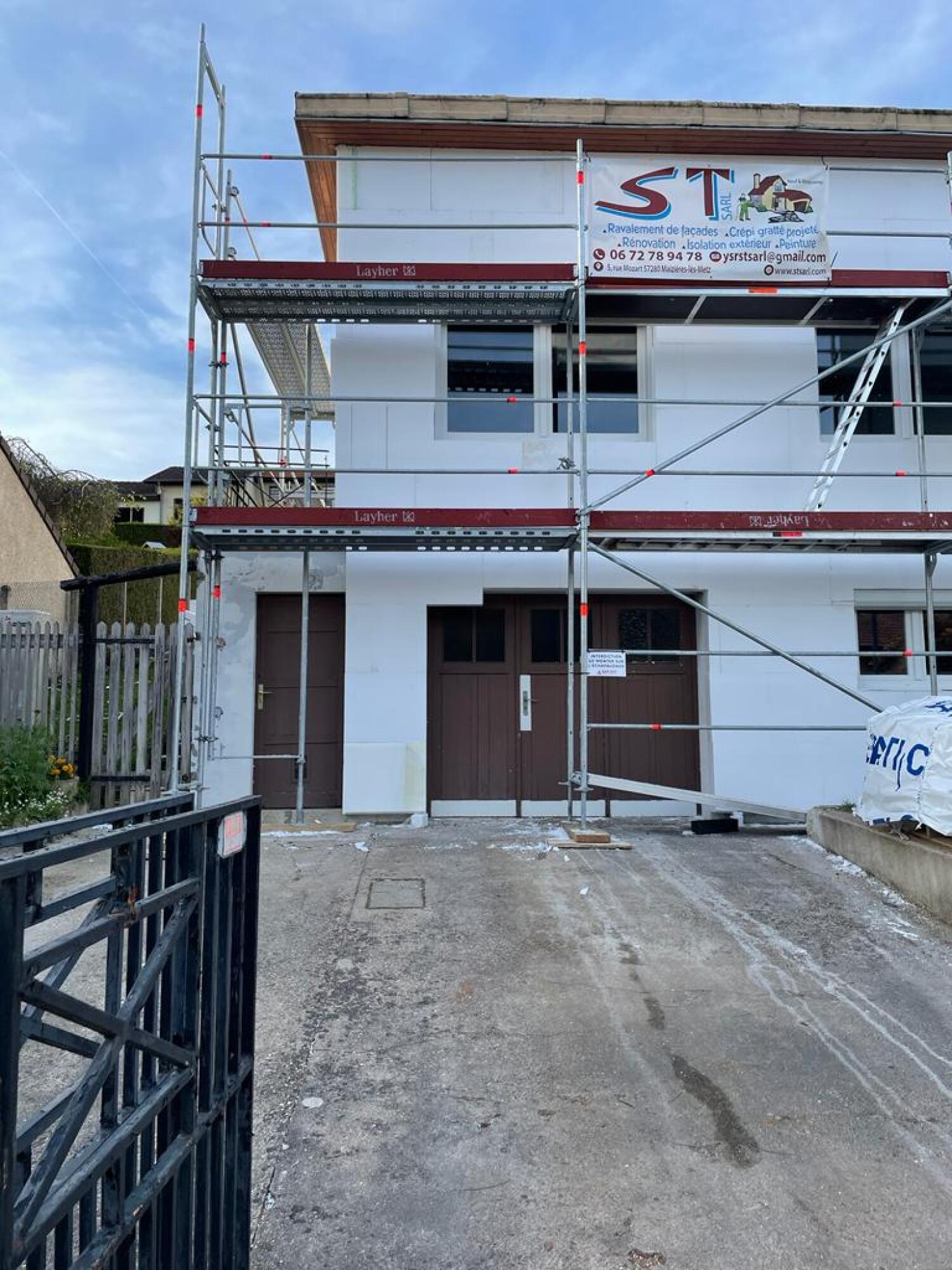 Isolation thermique extérieure maison à Noully