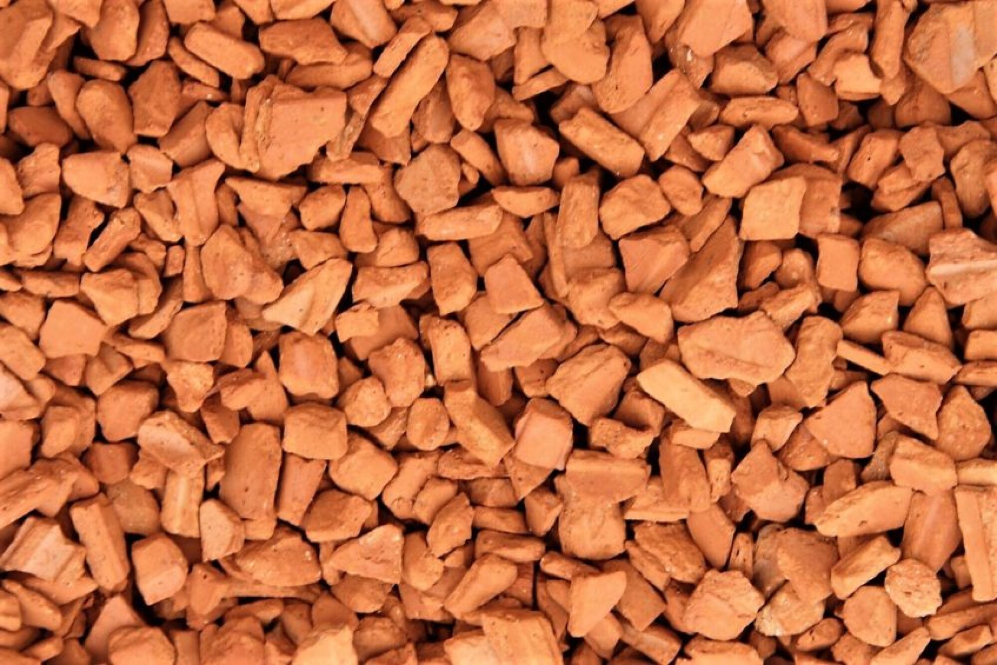 Paillage minéral : brique pilée calibre 5/20