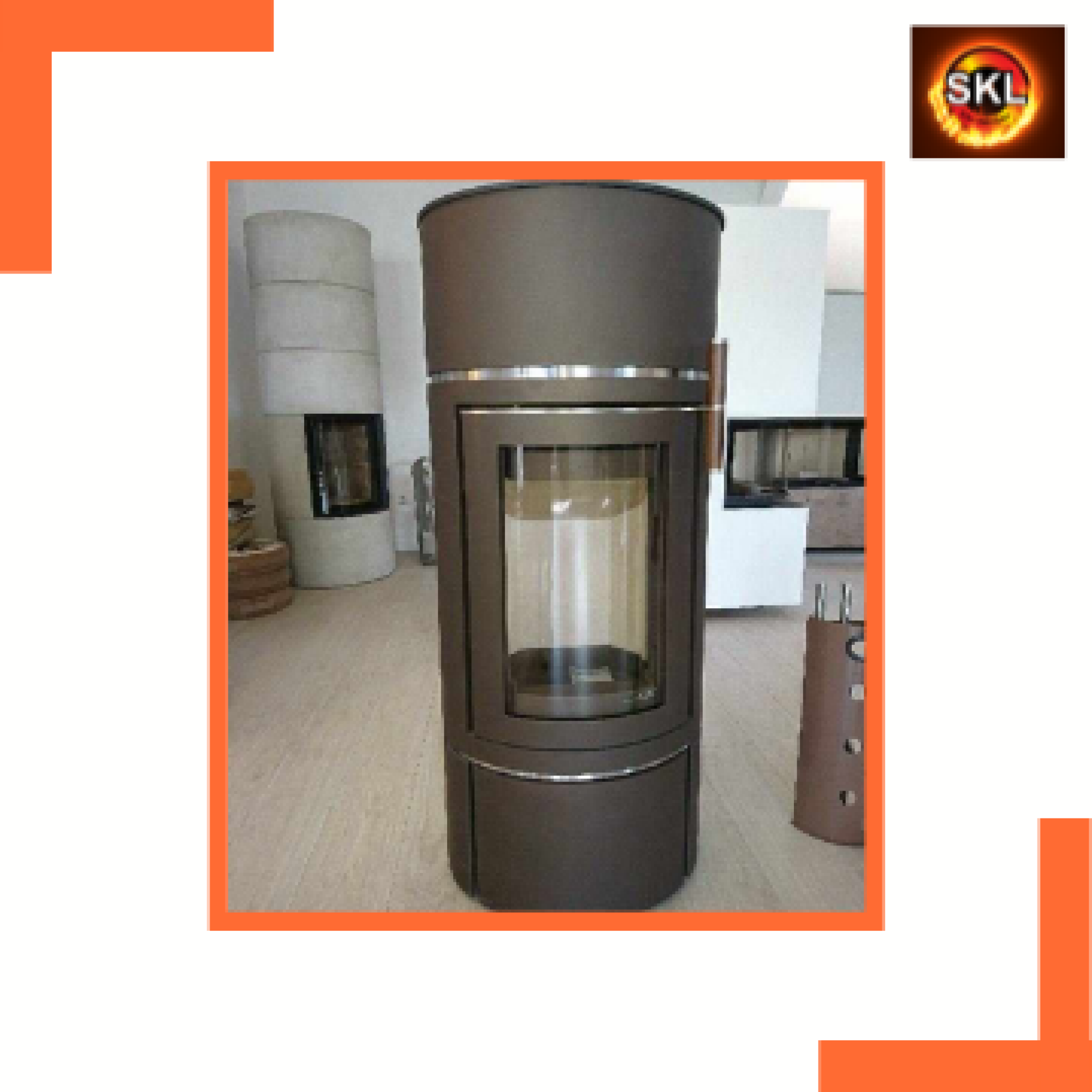 Poêle à bois divino pivotant