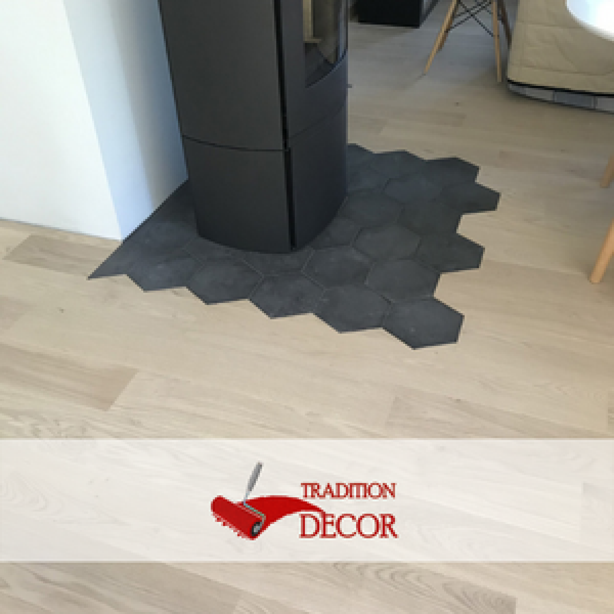 Pose de parquet en bois massif