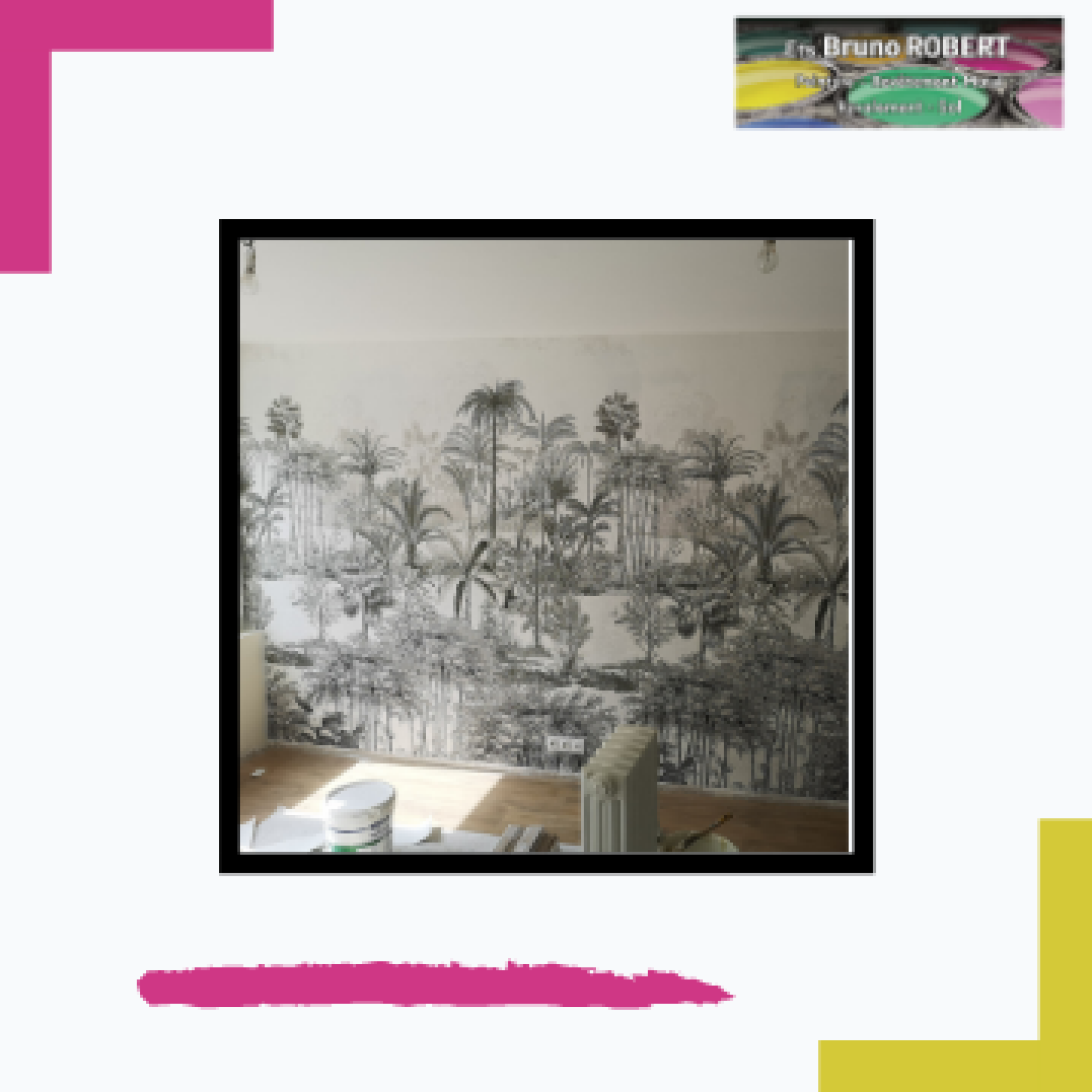 Pose de revêtement mural