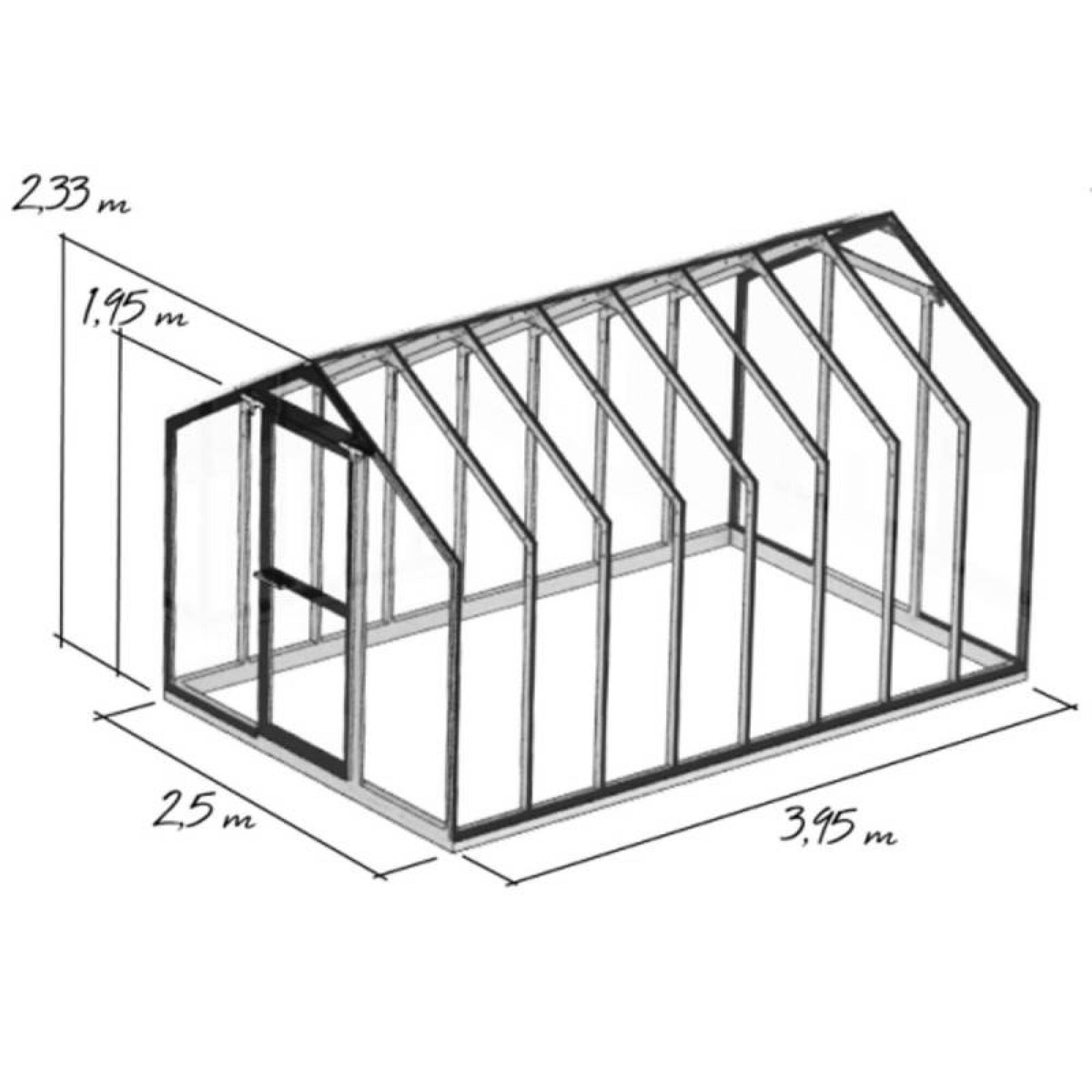 Serre de jardin en bois cléophée 10m² dans le Var