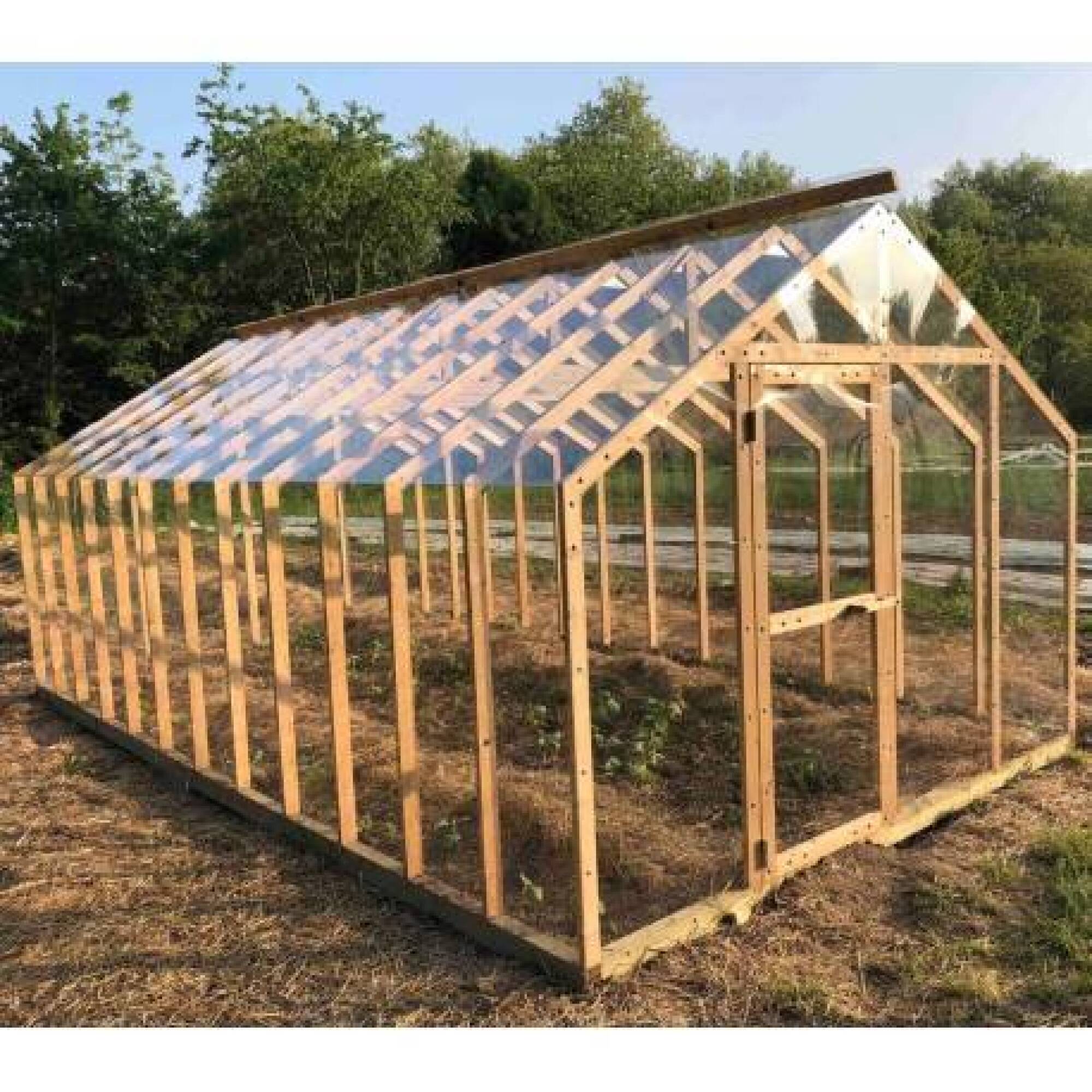 Serre de jardin en bois lancelot 20m² dans le Var