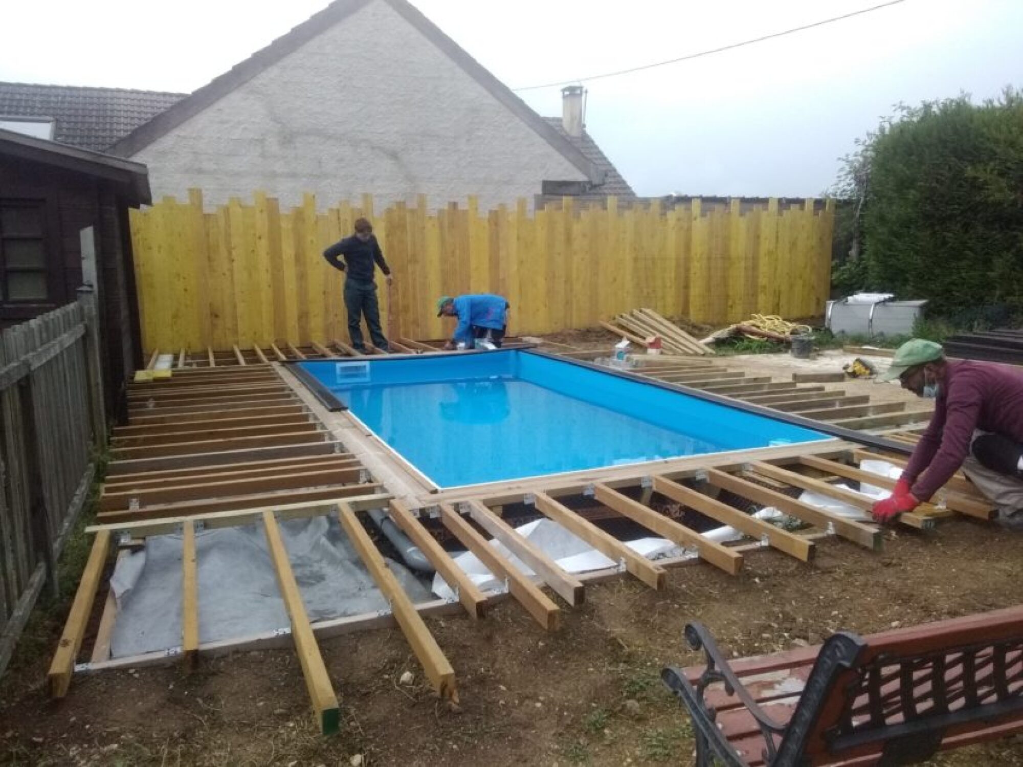 Aménagement paysagé piscine