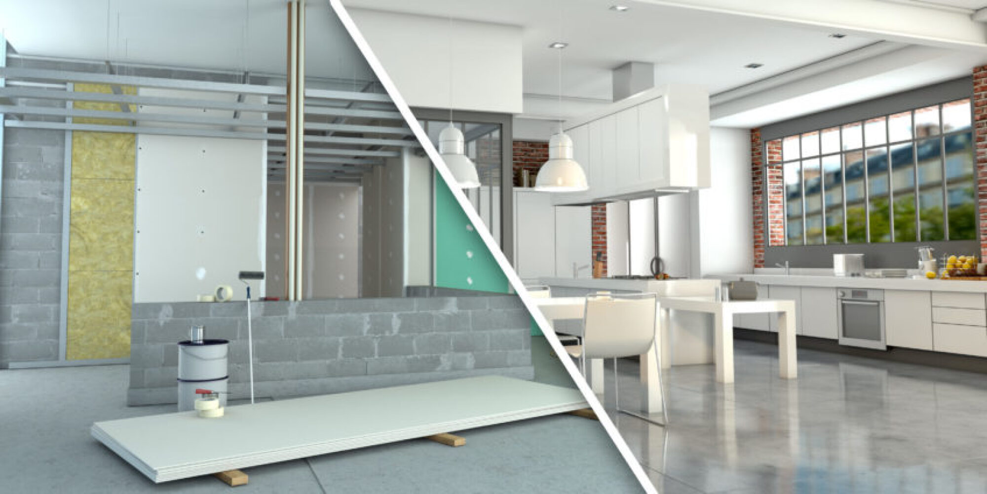 Construction d'une extension ossature bois