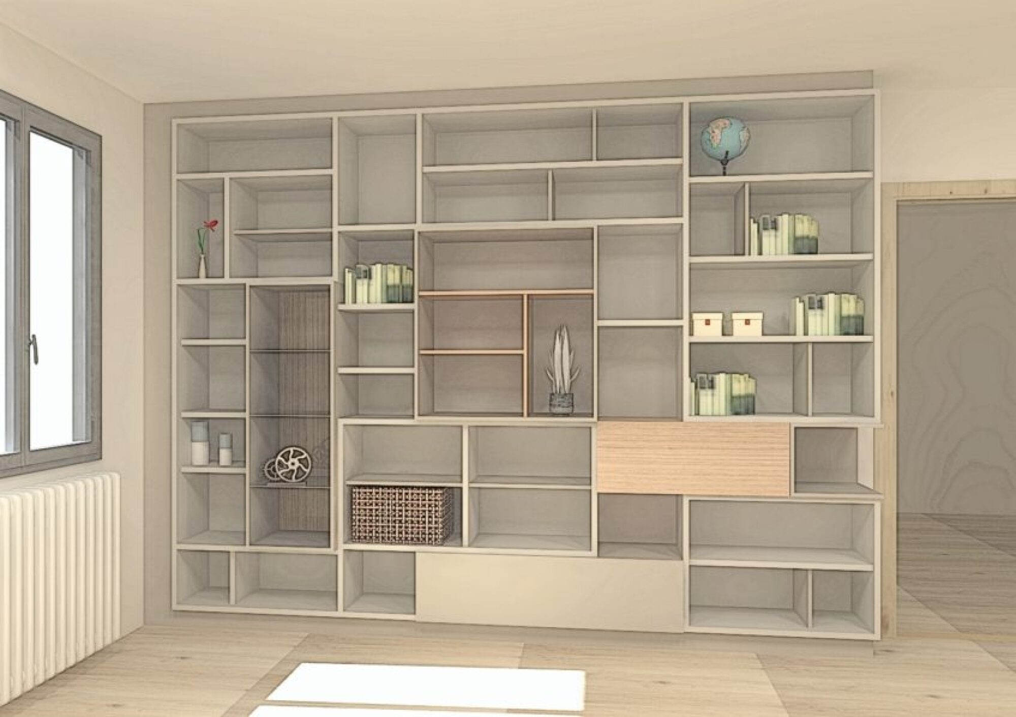 Création sur mesure bibliothèque