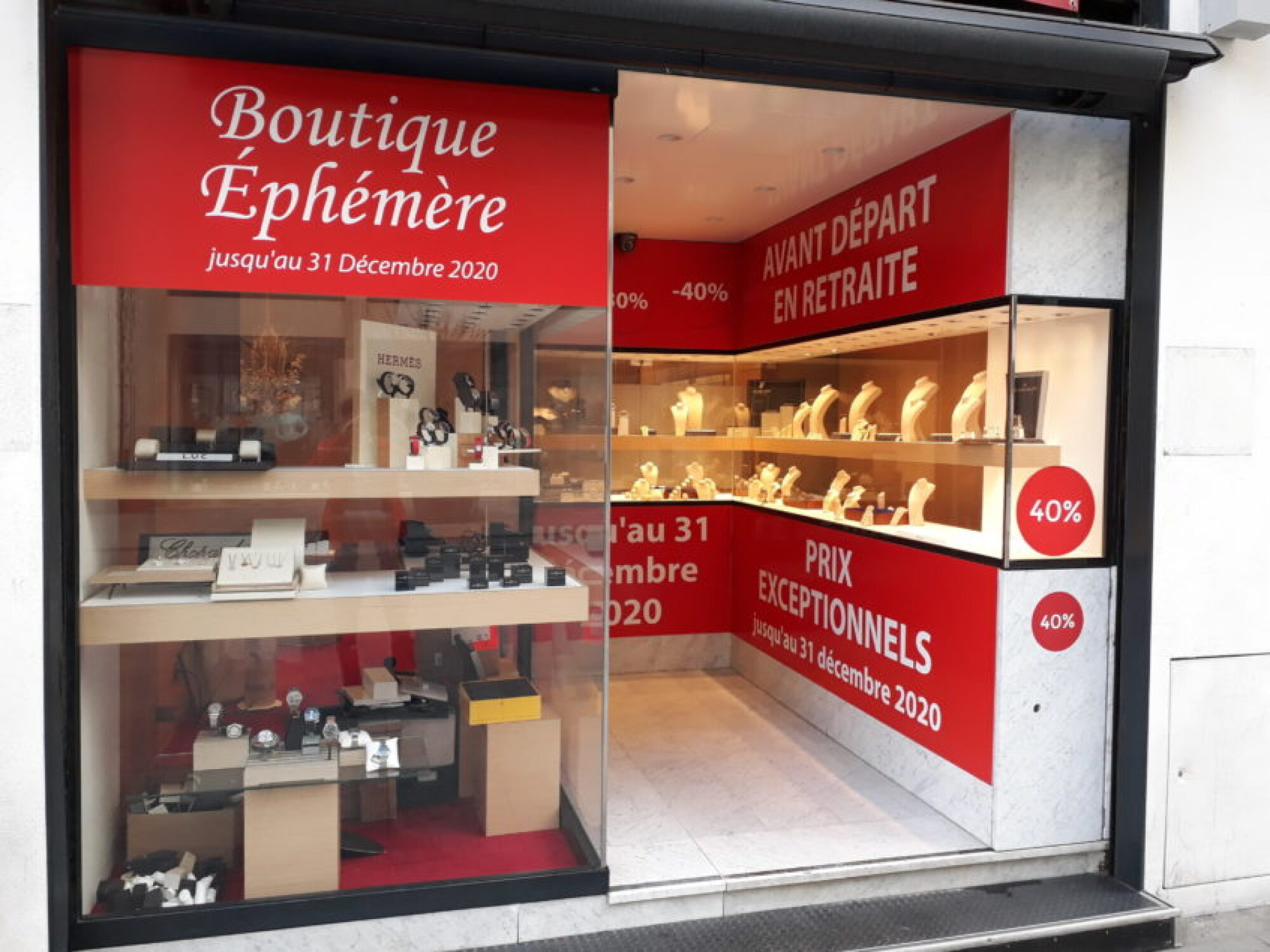 Décoration de vitrines permanente ou éphémère